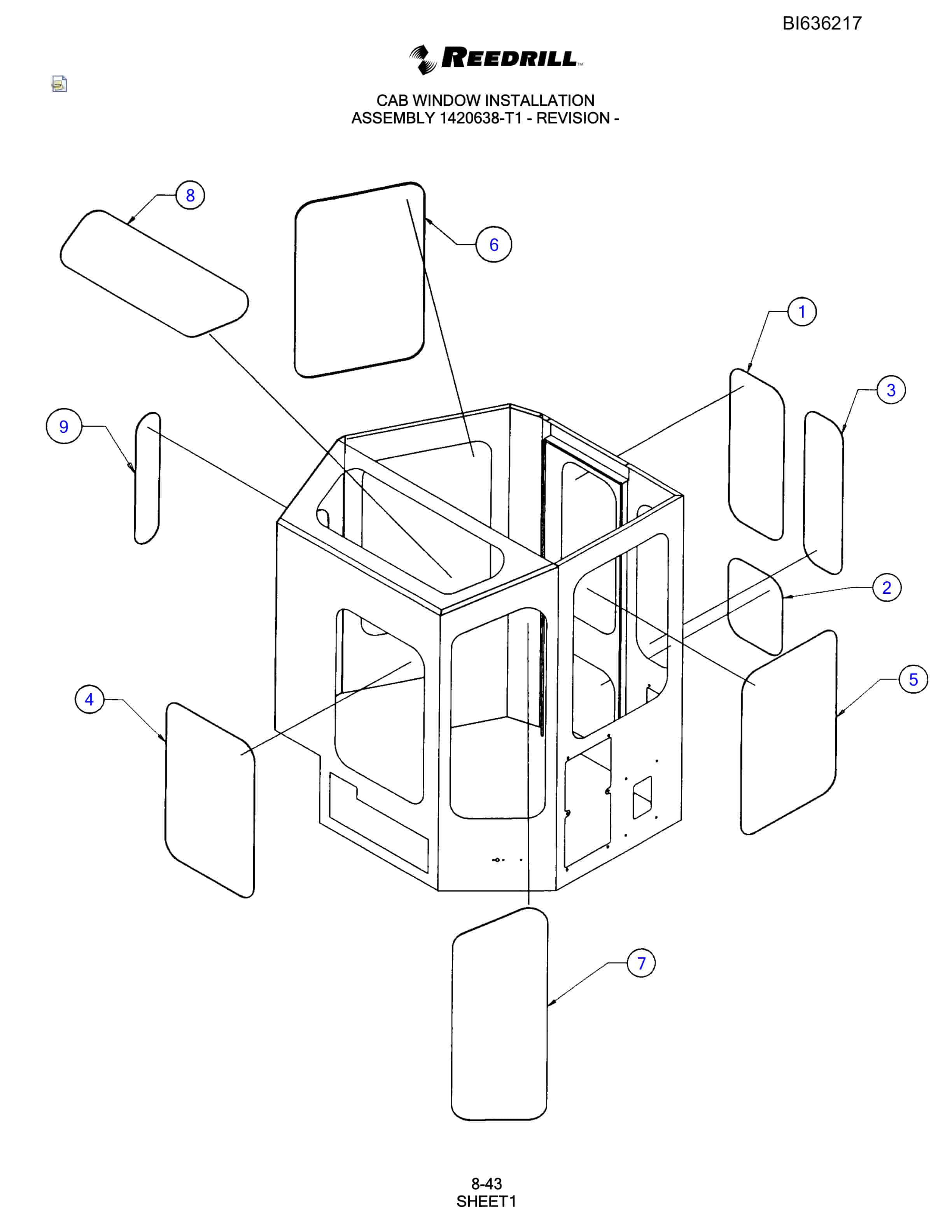 Bucyrus SCH5000 Parts Catalog BI636217-5