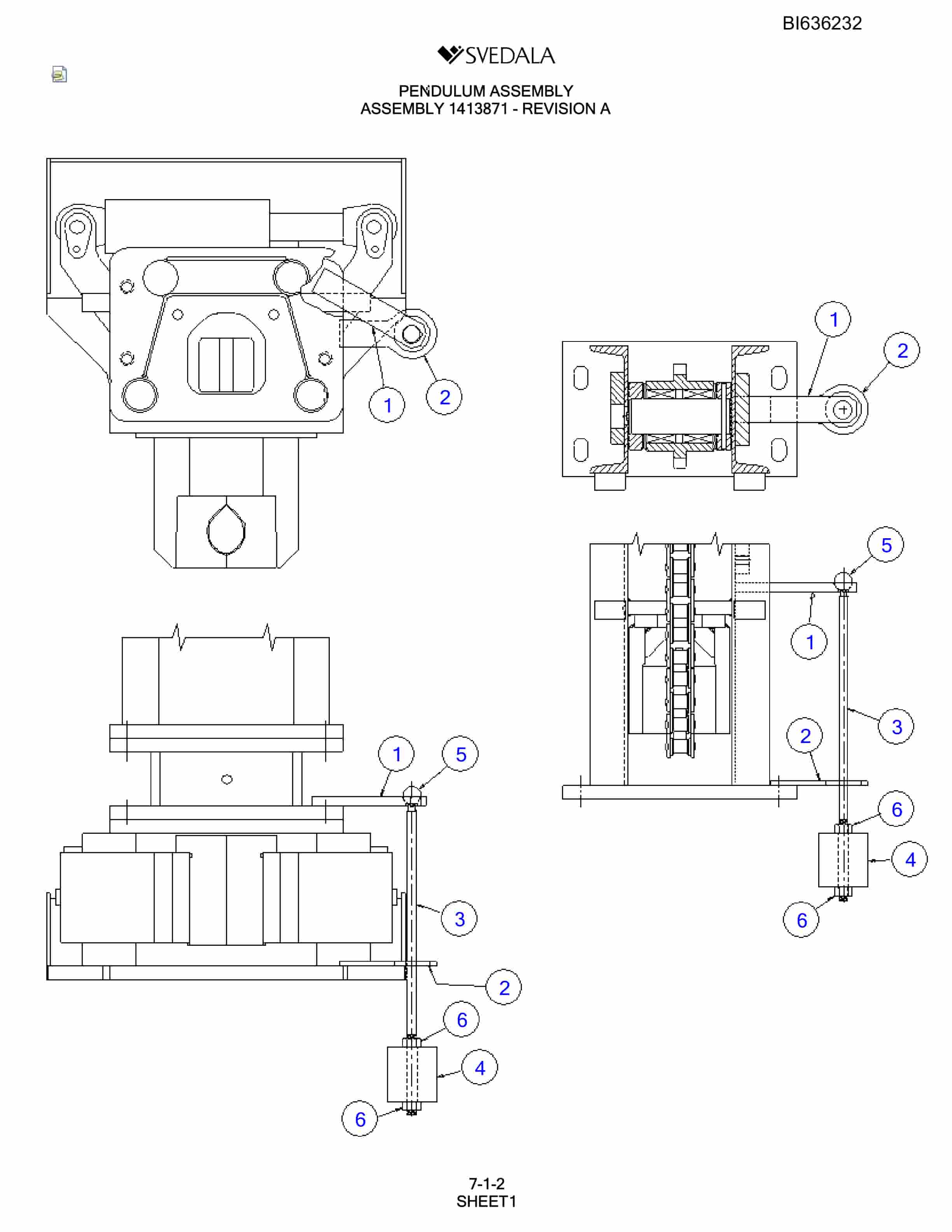 Bucyrus SCH5000 Parts Catalog BI636232-2