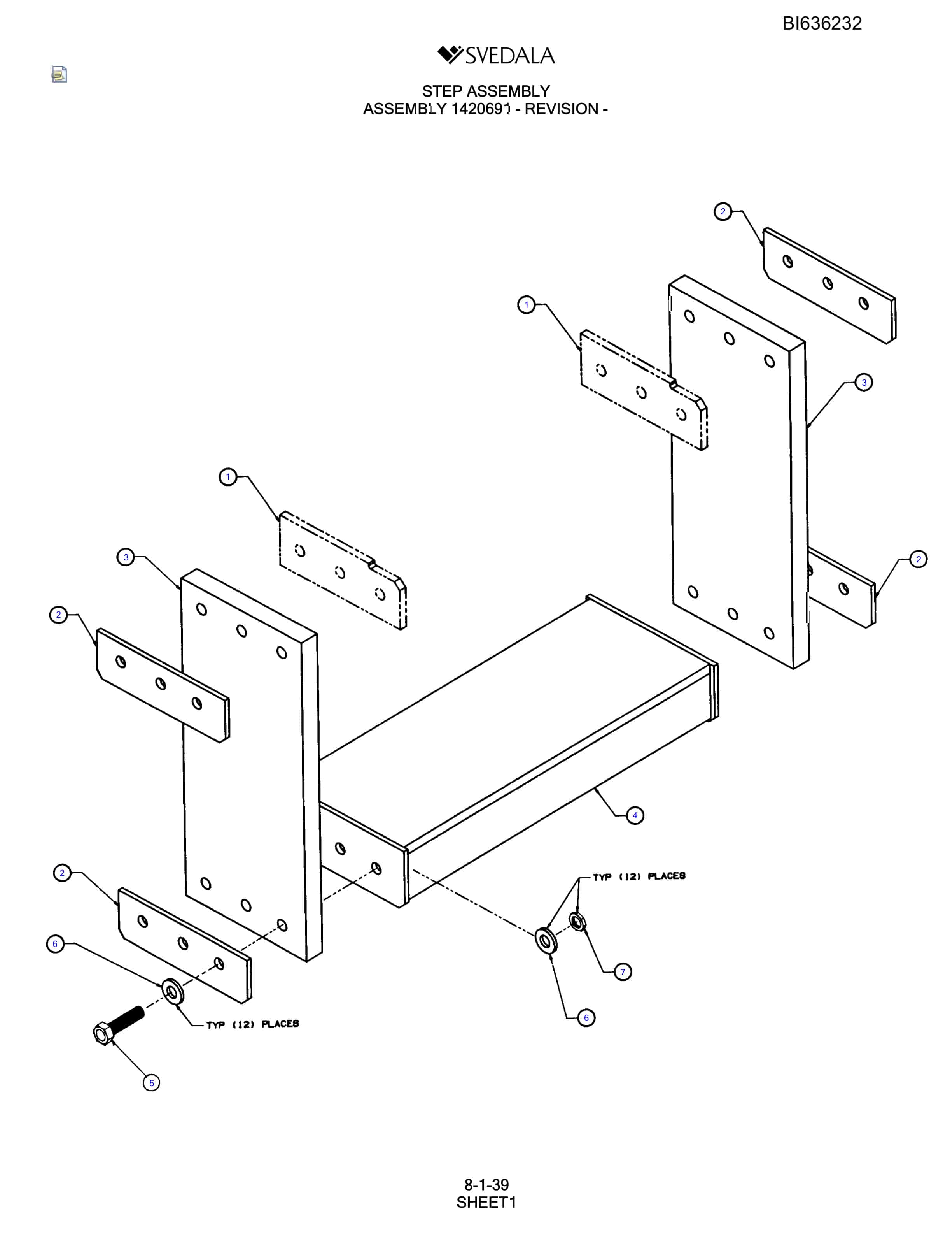 Bucyrus SCH5000 Parts Catalog BI636232-5