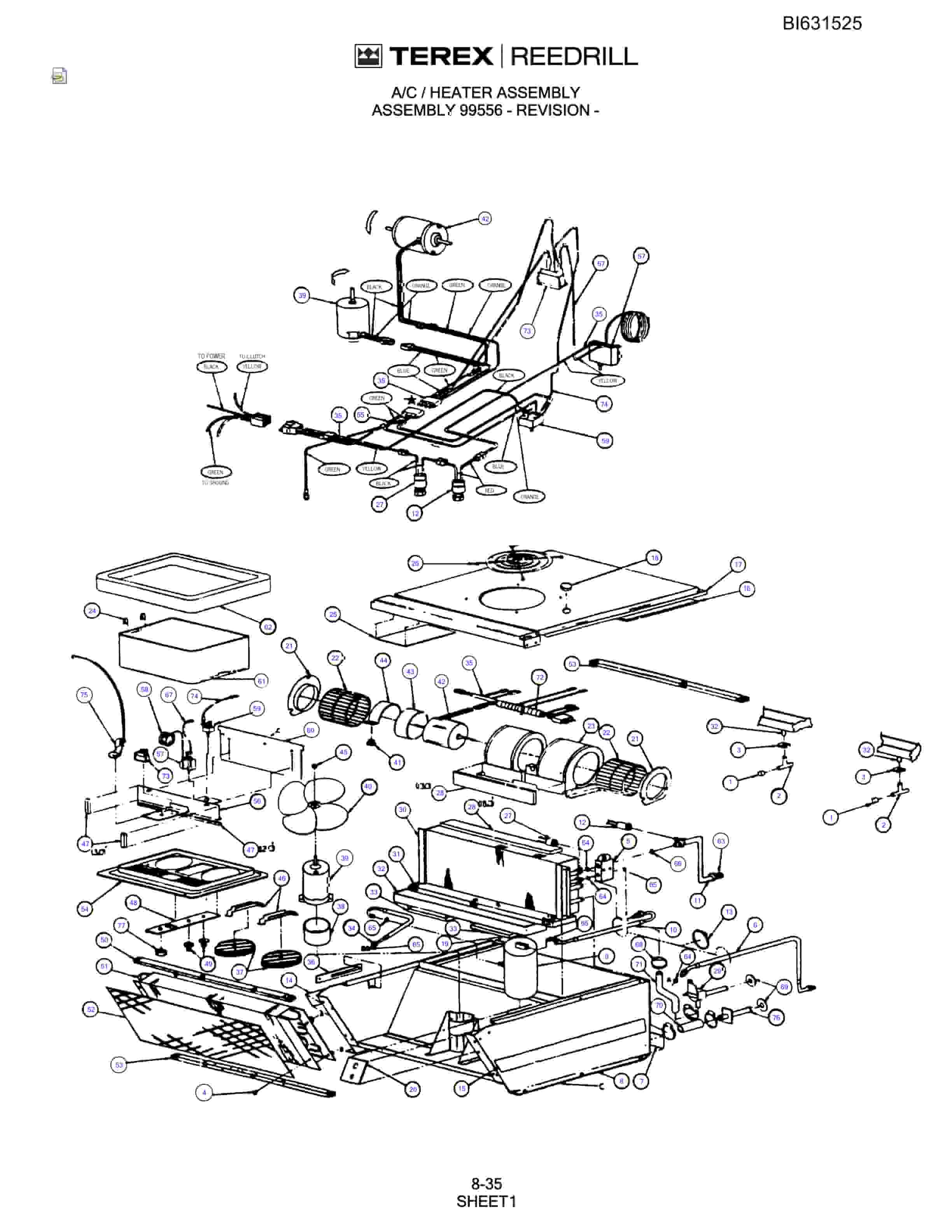 Bucyrus SCH5000CL Parts Catalog BI631525-4