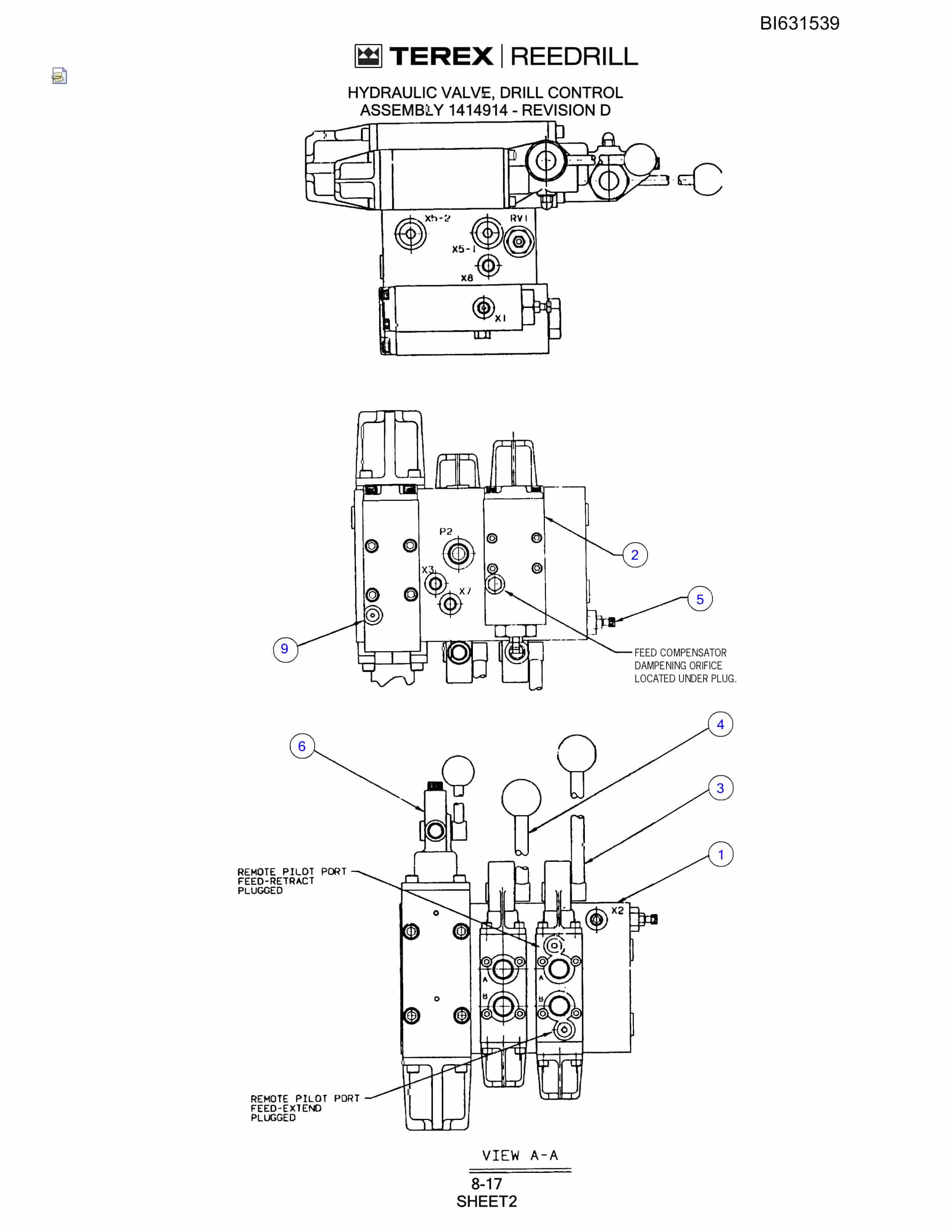 Bucyrus SCH5000CL Parts Catalog BI631539-3