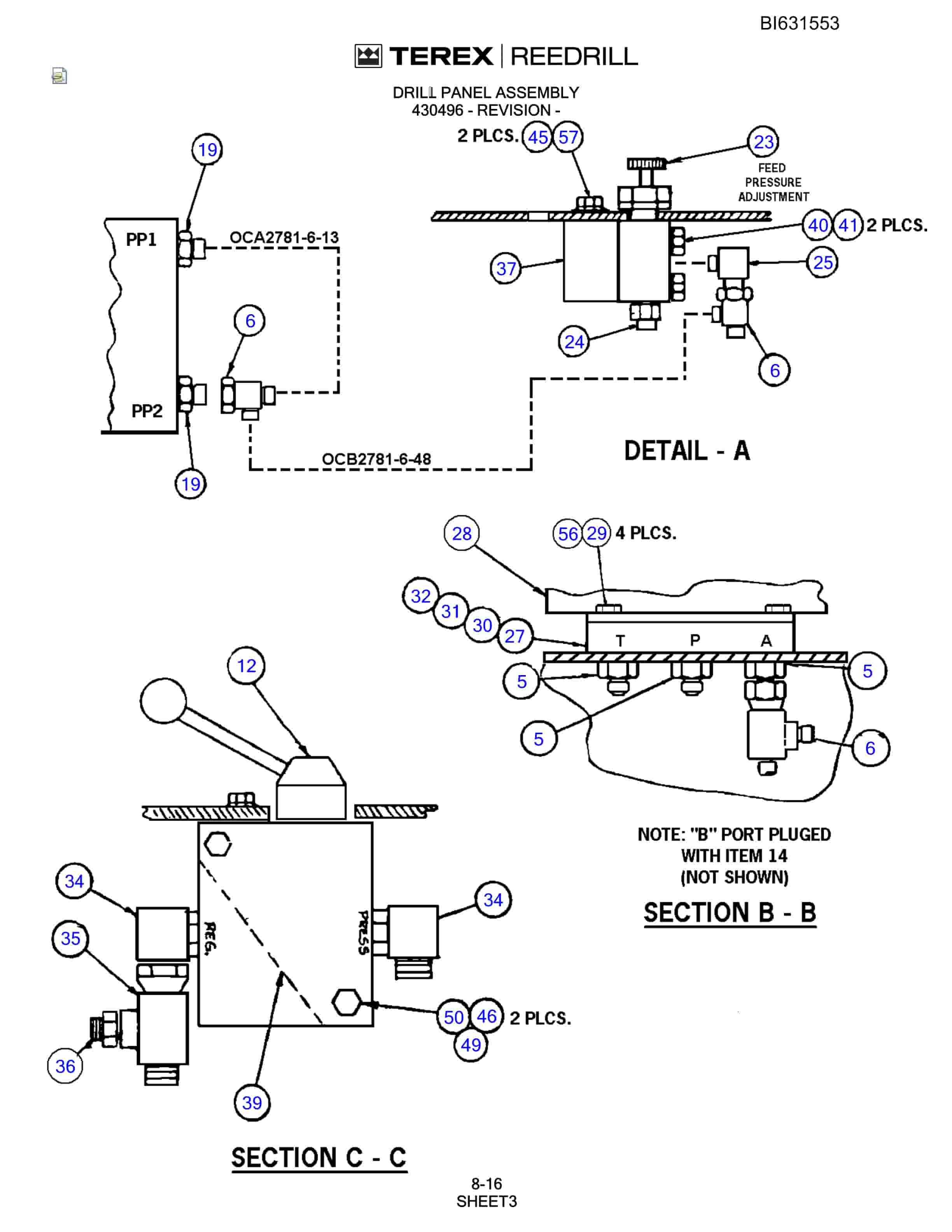 Bucyrus SCH5000CL Parts Catalog BI631553-3