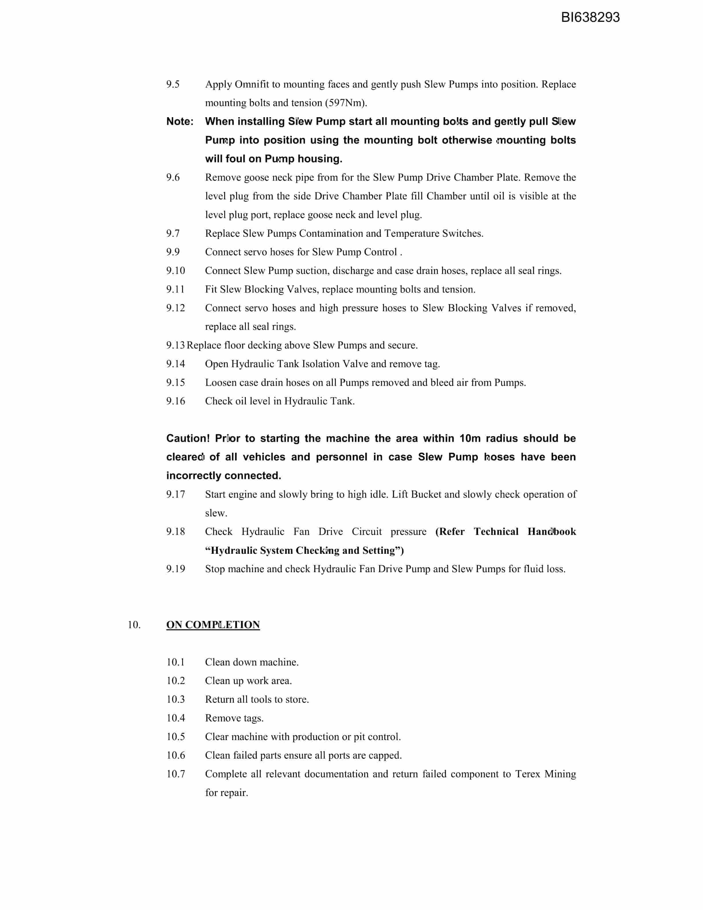 Bucyrus Scope Of Work RH170 Technical Manual BI638293 2 Bucyrus Scope Of Work RH170 Technical Manual BI638293 - Image 2