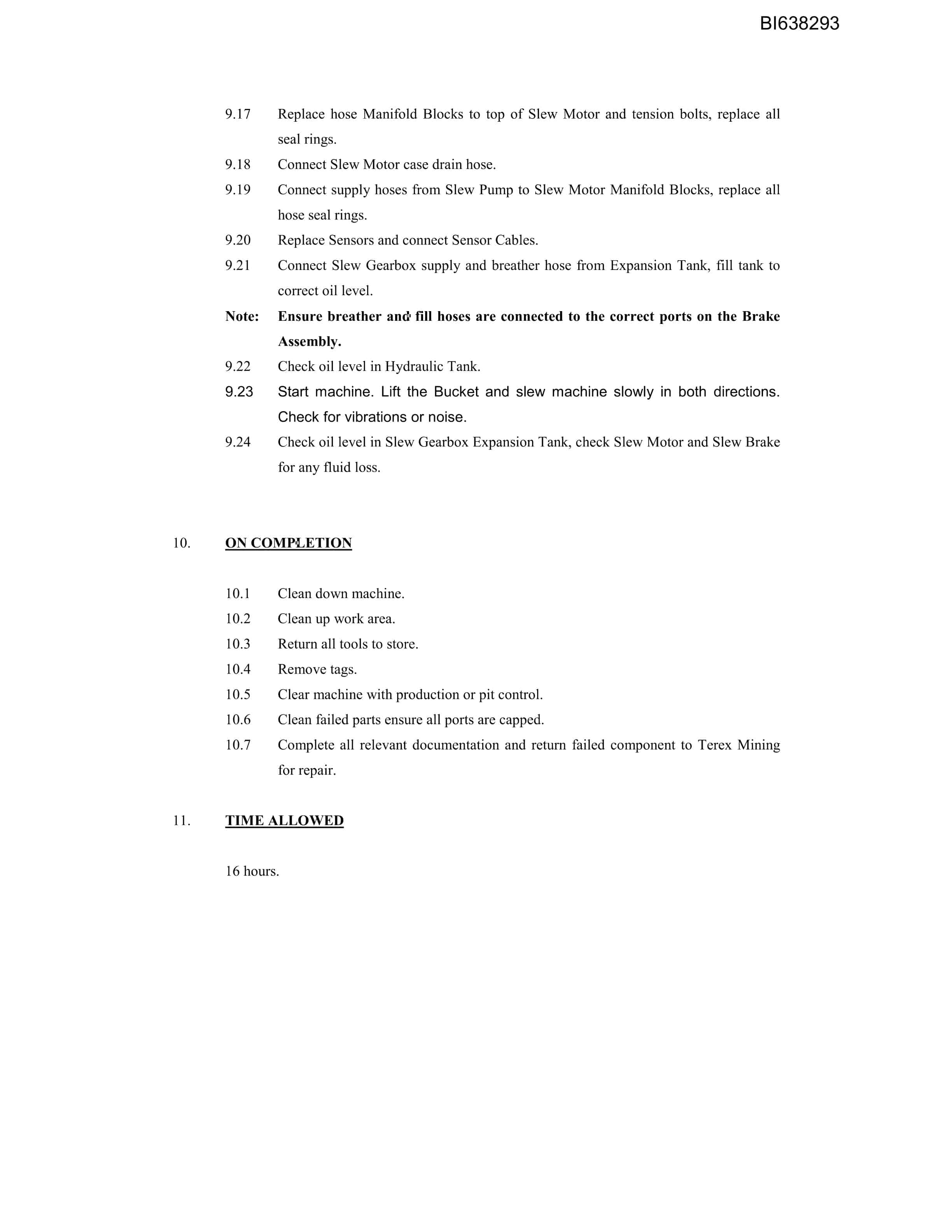 Bucyrus Scope Of Work RH170 Technical Manual BI638293 3 Bucyrus Scope Of Work RH170 Technical Manual BI638293 - Image 3