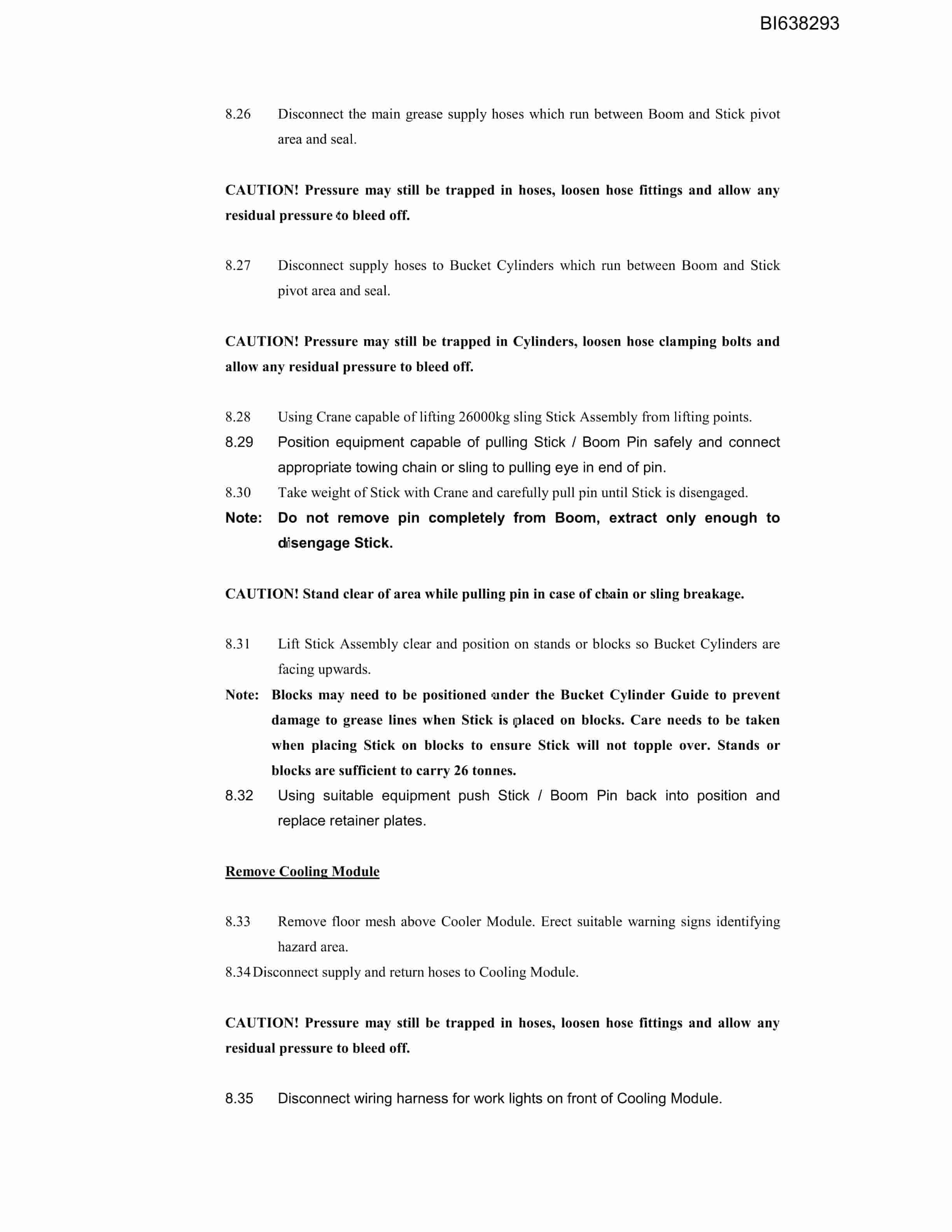 Bucyrus Scope Of Work RH170 Technical Manual BI638293 4 Bucyrus Scope Of Work RH170 Technical Manual BI638293 - Image 4