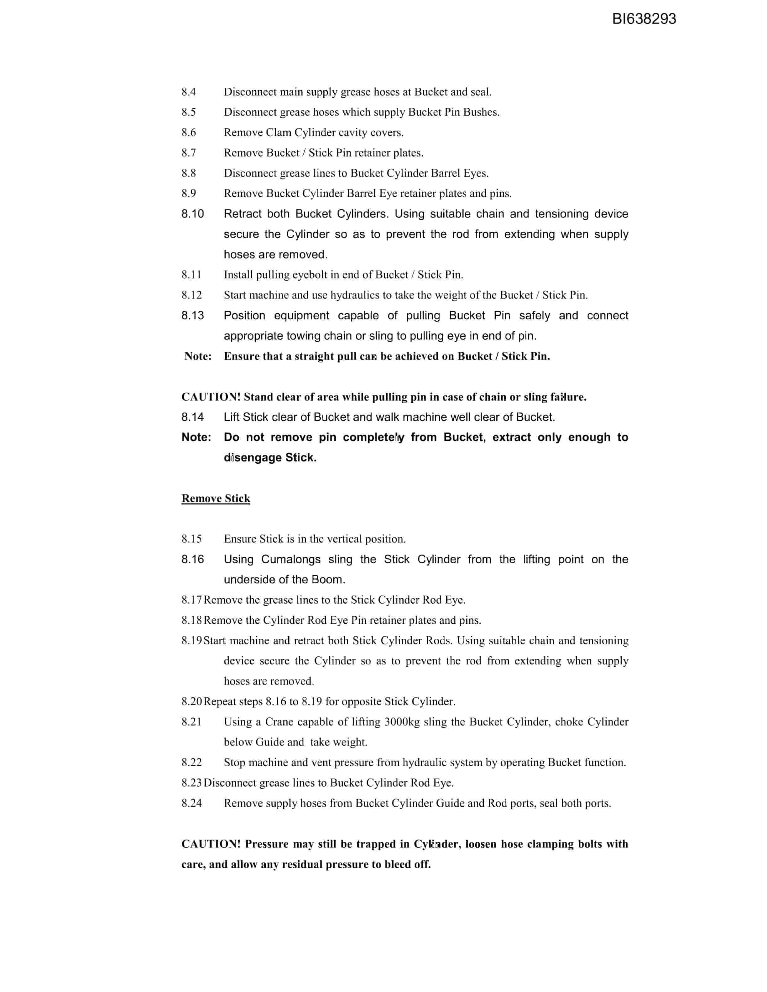 Bucyrus Scope Of Work RH170 Technical Manual BI638293 5 Bucyrus Scope Of Work RH170 Technical Manual BI638293 - Image 5
