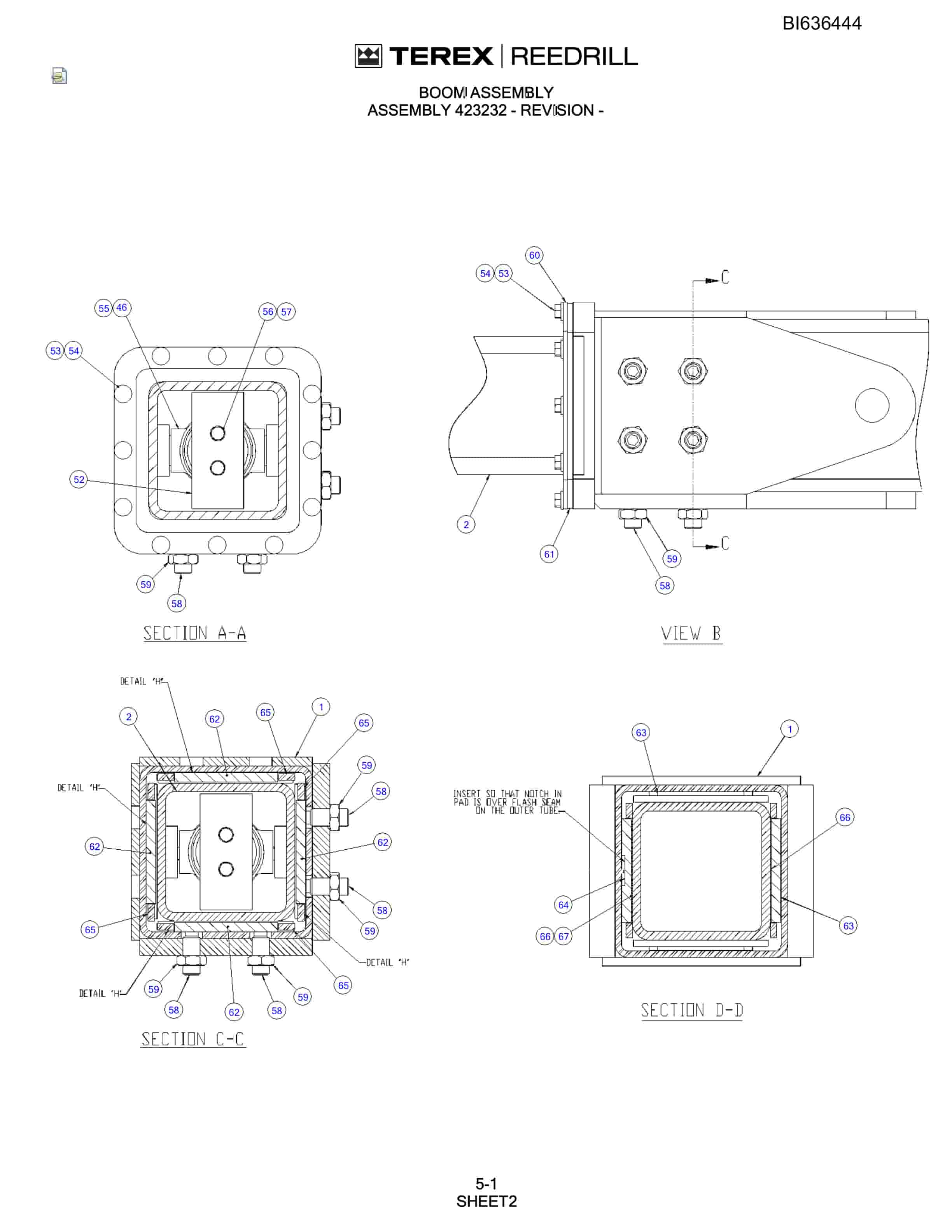 Bucyrus SD345-45 Parts Catalog BI636444-2