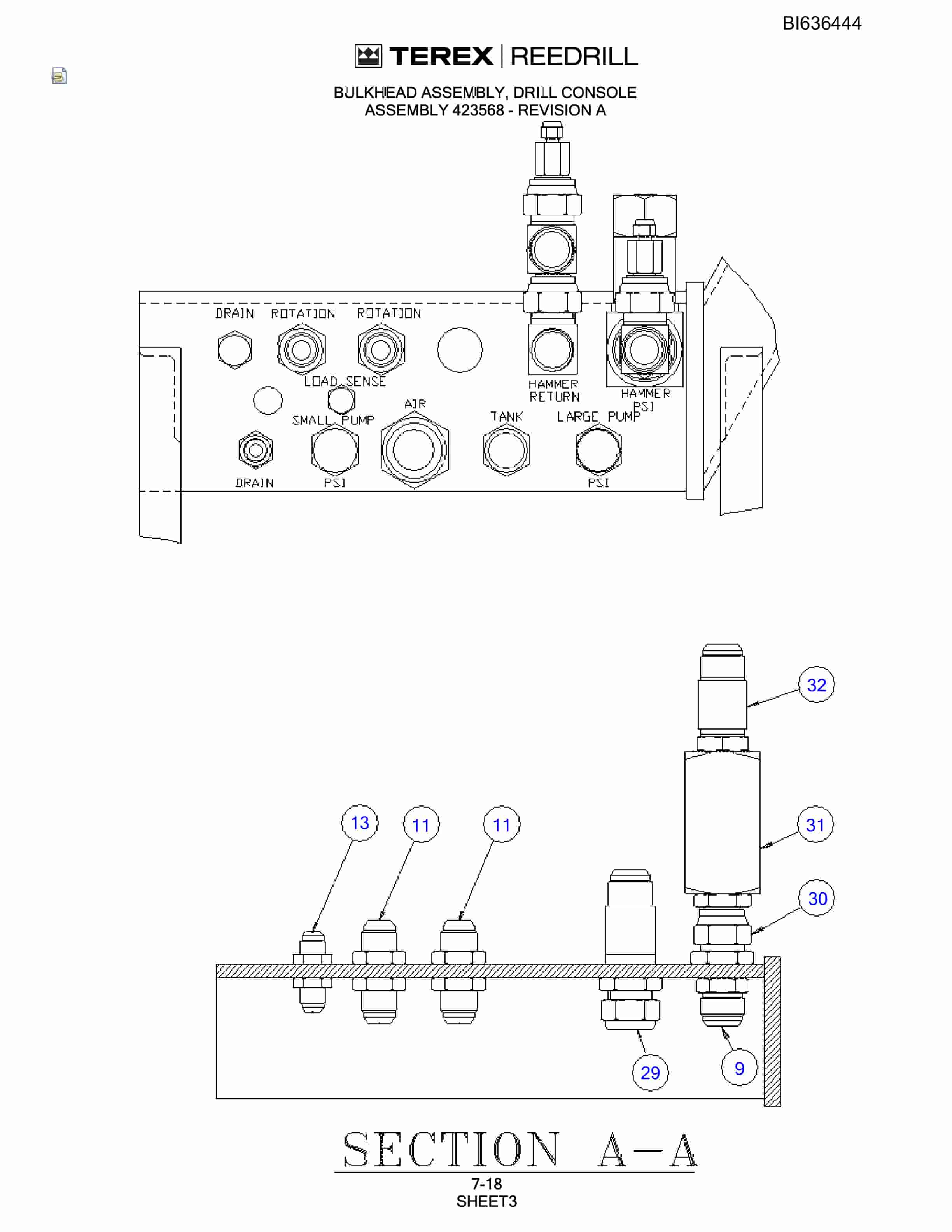 Bucyrus SD345-45 Parts Catalog BI636444-4