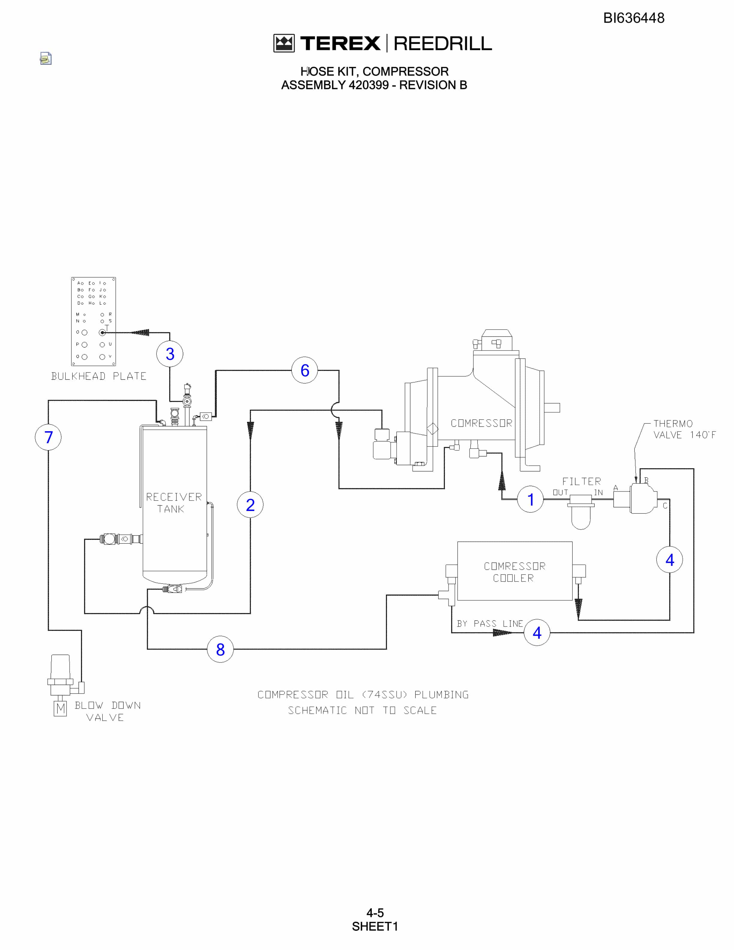 Bucyrus SD345-45 Parts Catalog BI636448-2