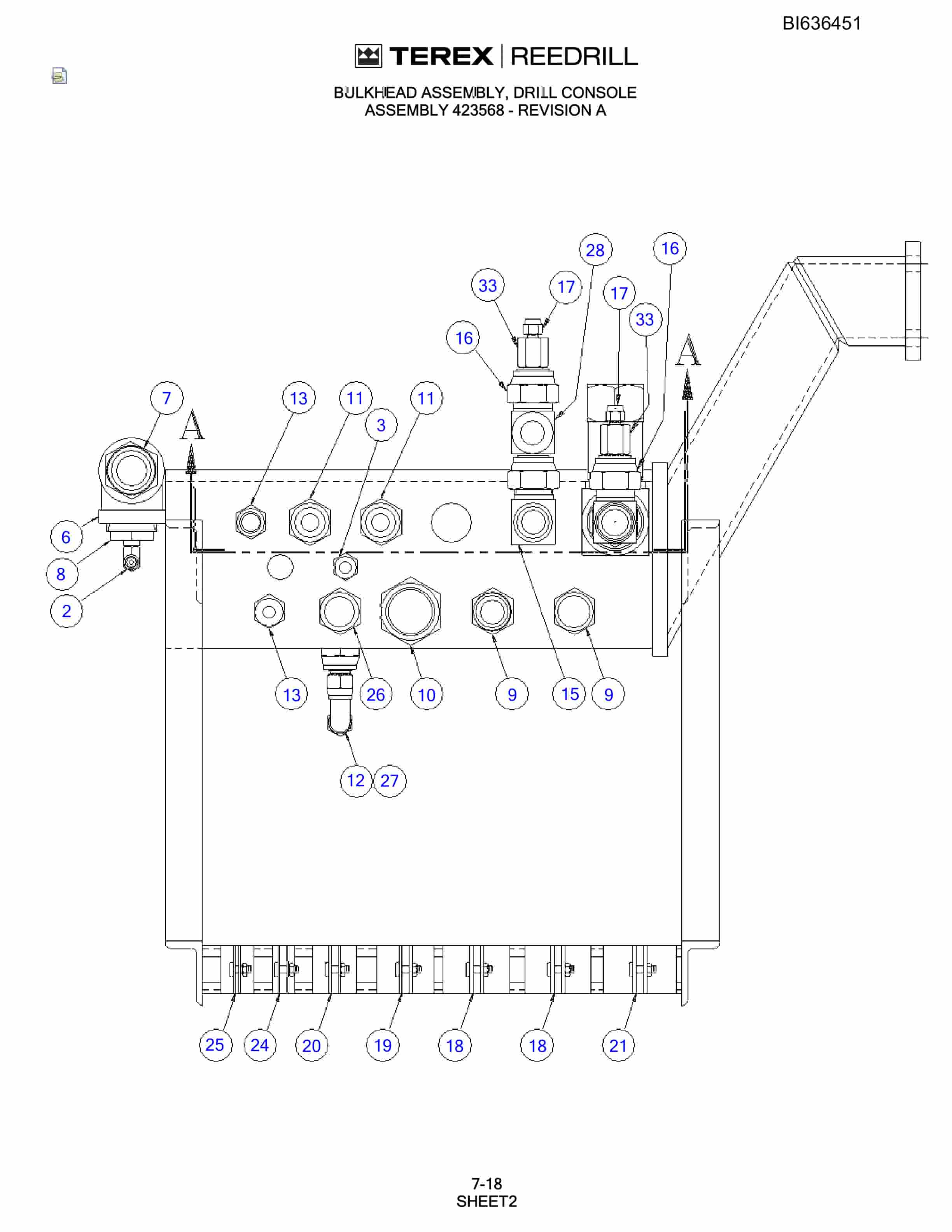 Bucyrus SD345-45 Parts Catalog BI636451-4