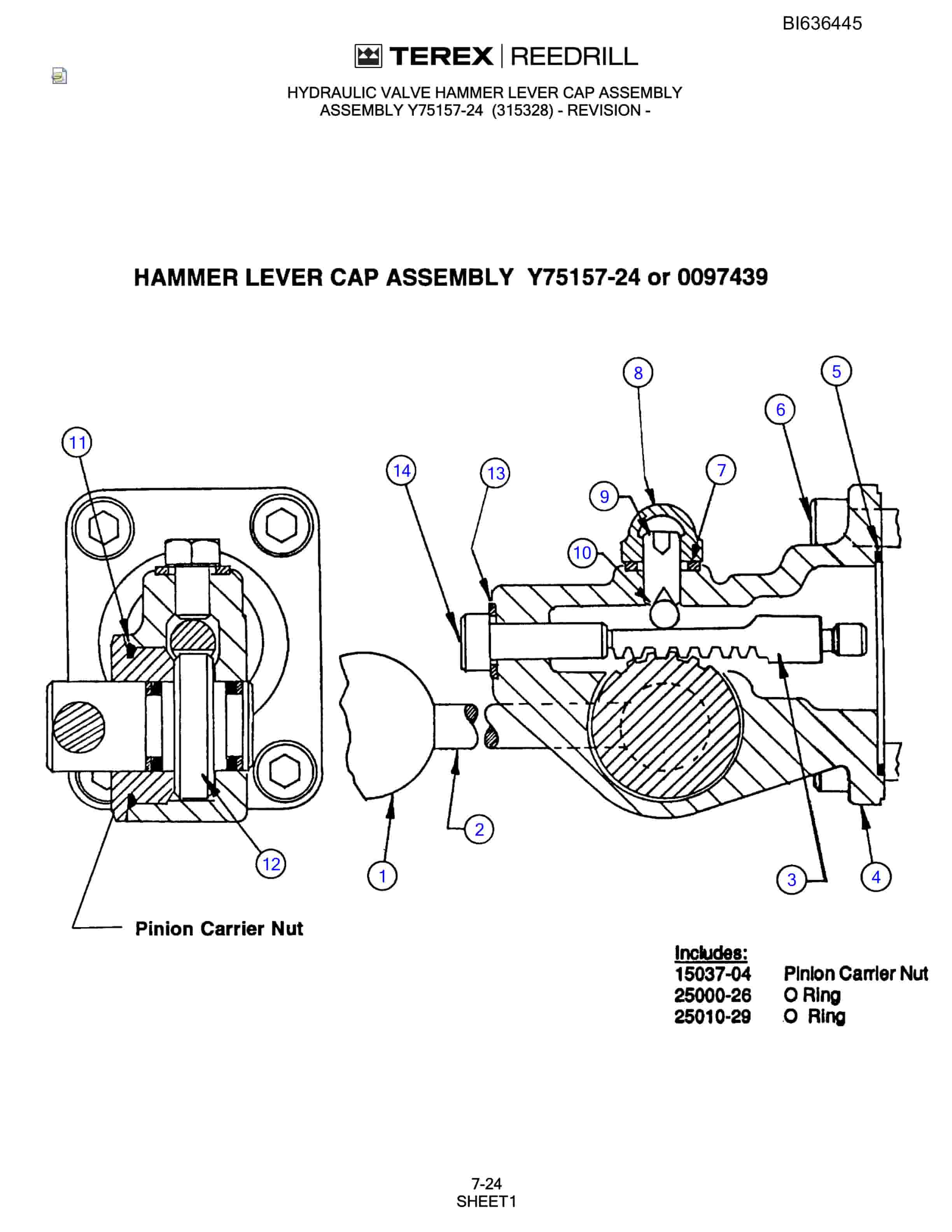 Bucyrus SD345-ATW Parts Catalog BI636445-5