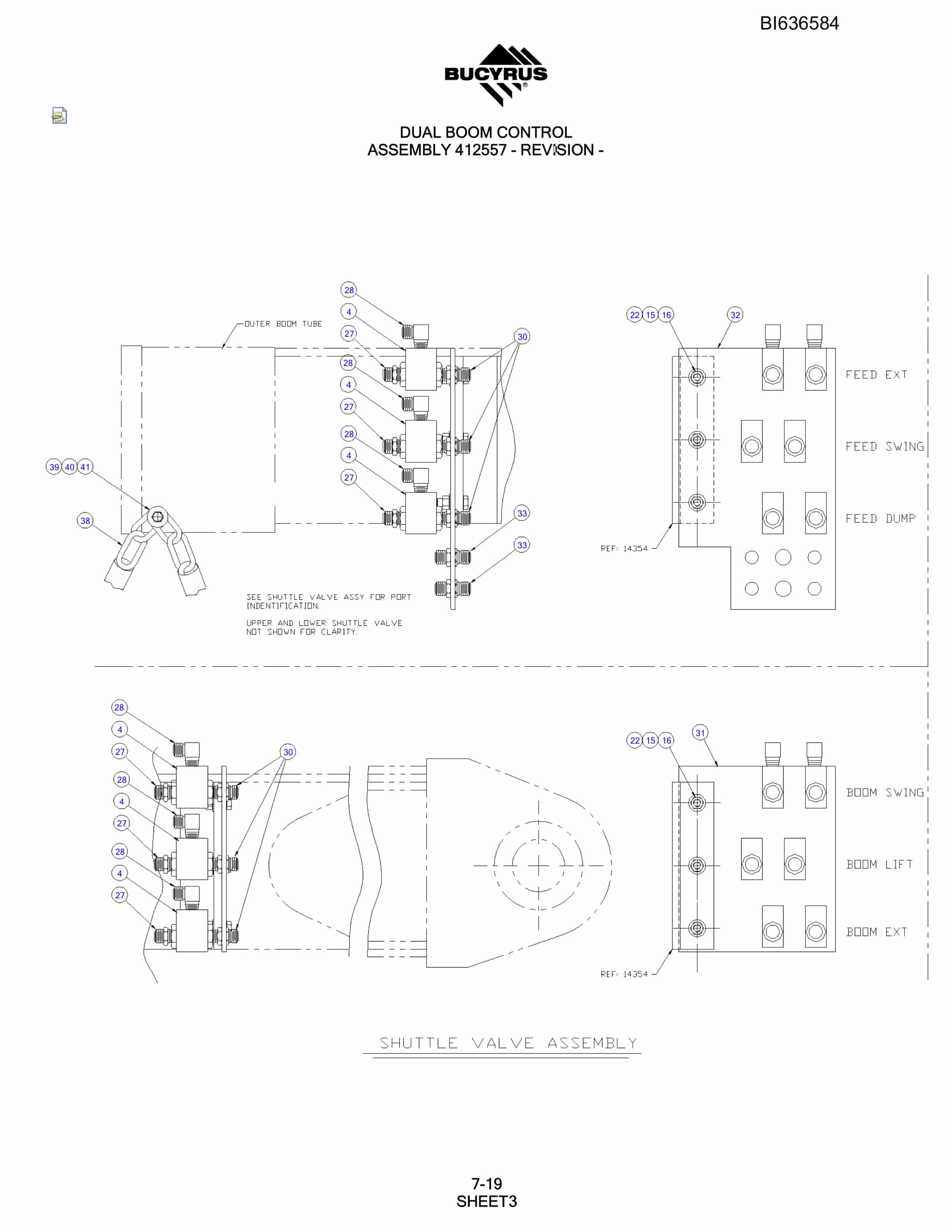 Bucyrus SD345 Hydraulic Track Drill Parts Manual BI636584-5