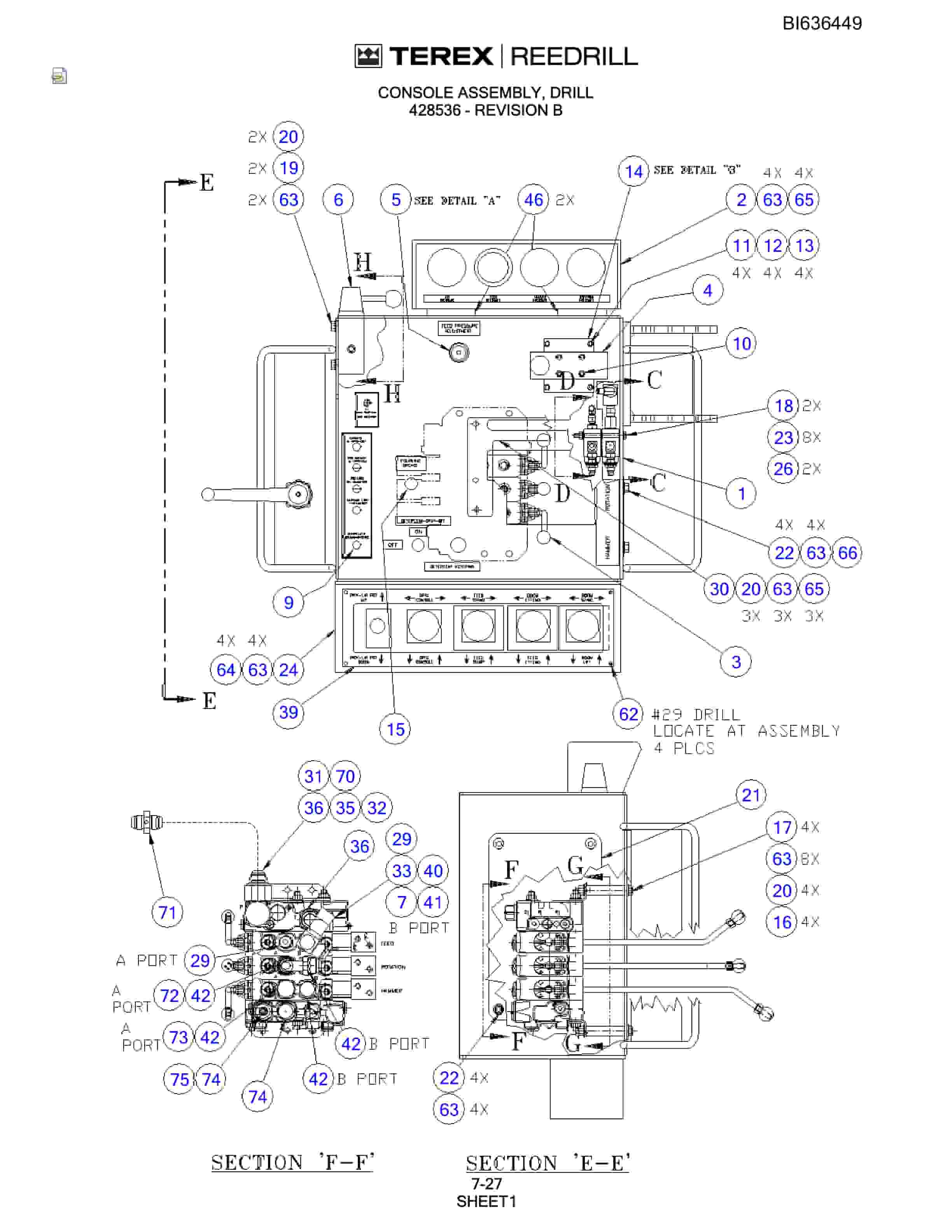 Bucyrus SD345S-51 Parts Catalog BI636449-3