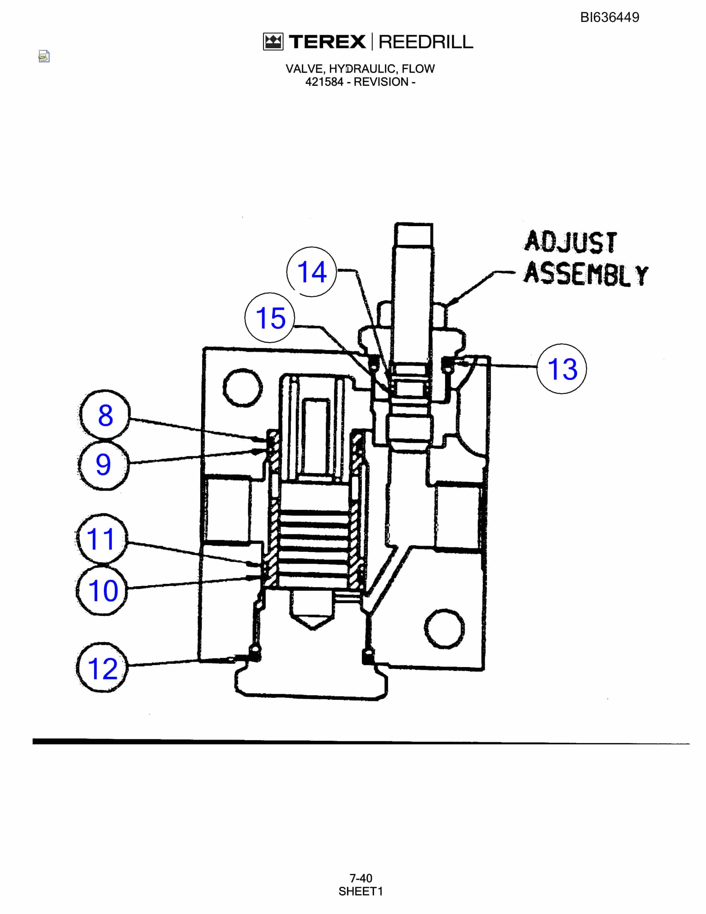 Bucyrus SD345S-51 Parts Catalog BI636449-4