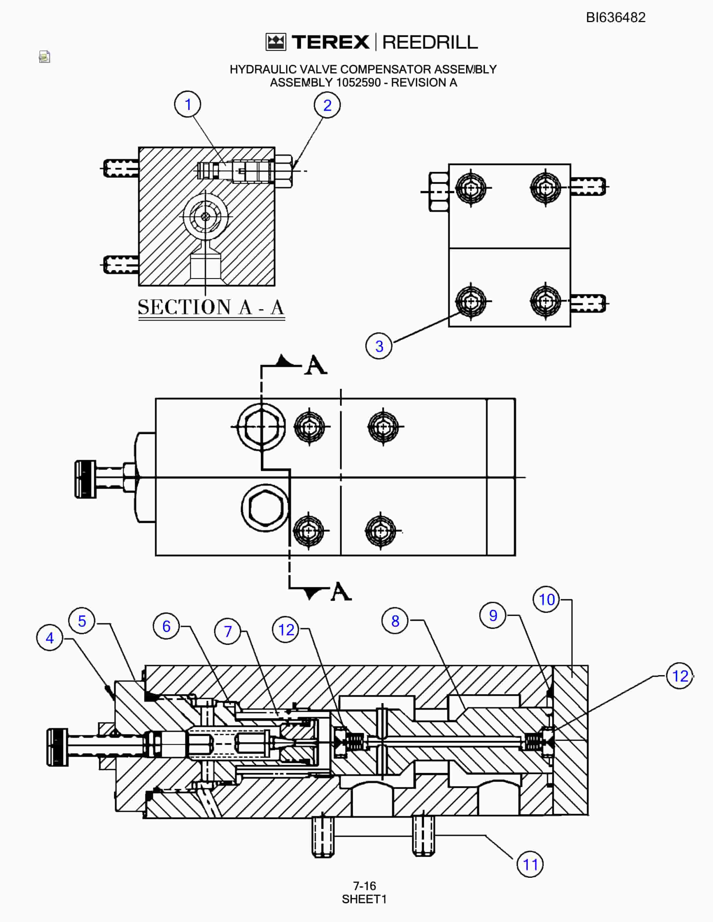 Bucyrus SD345S Parts Catalog BI636482-4
