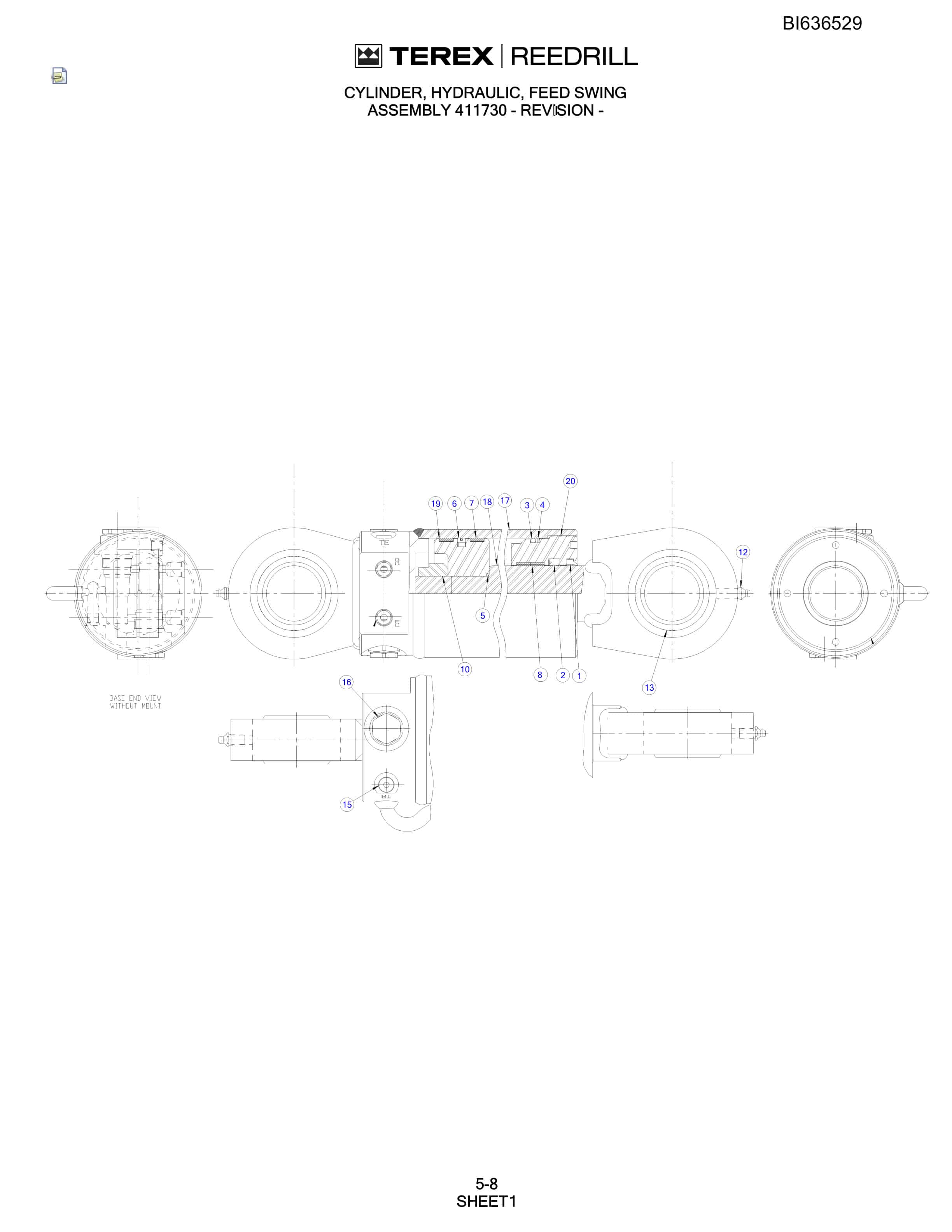 Bucyrus SD345S Parts Catalog BI636529-2