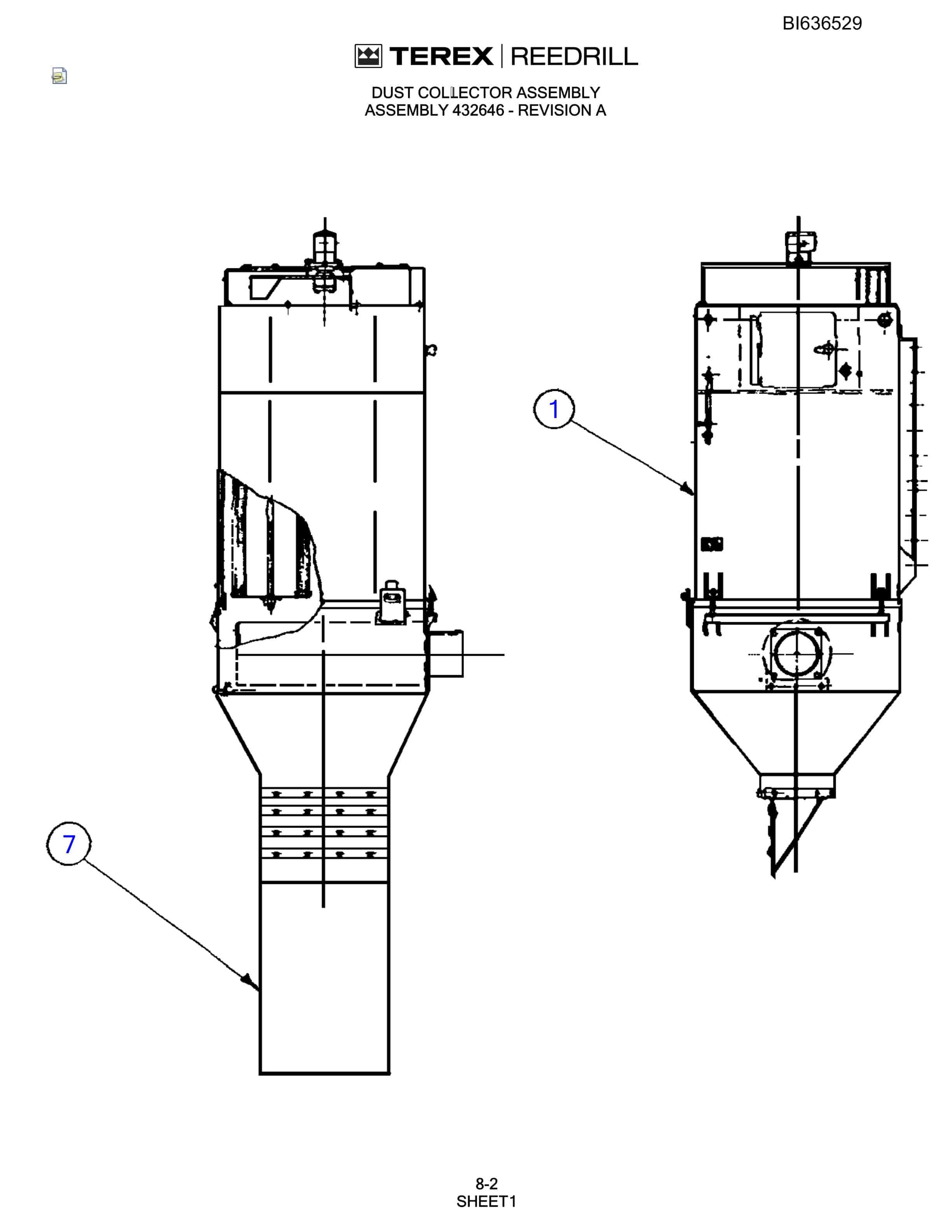 Bucyrus SD345S Parts Catalog BI636529-5