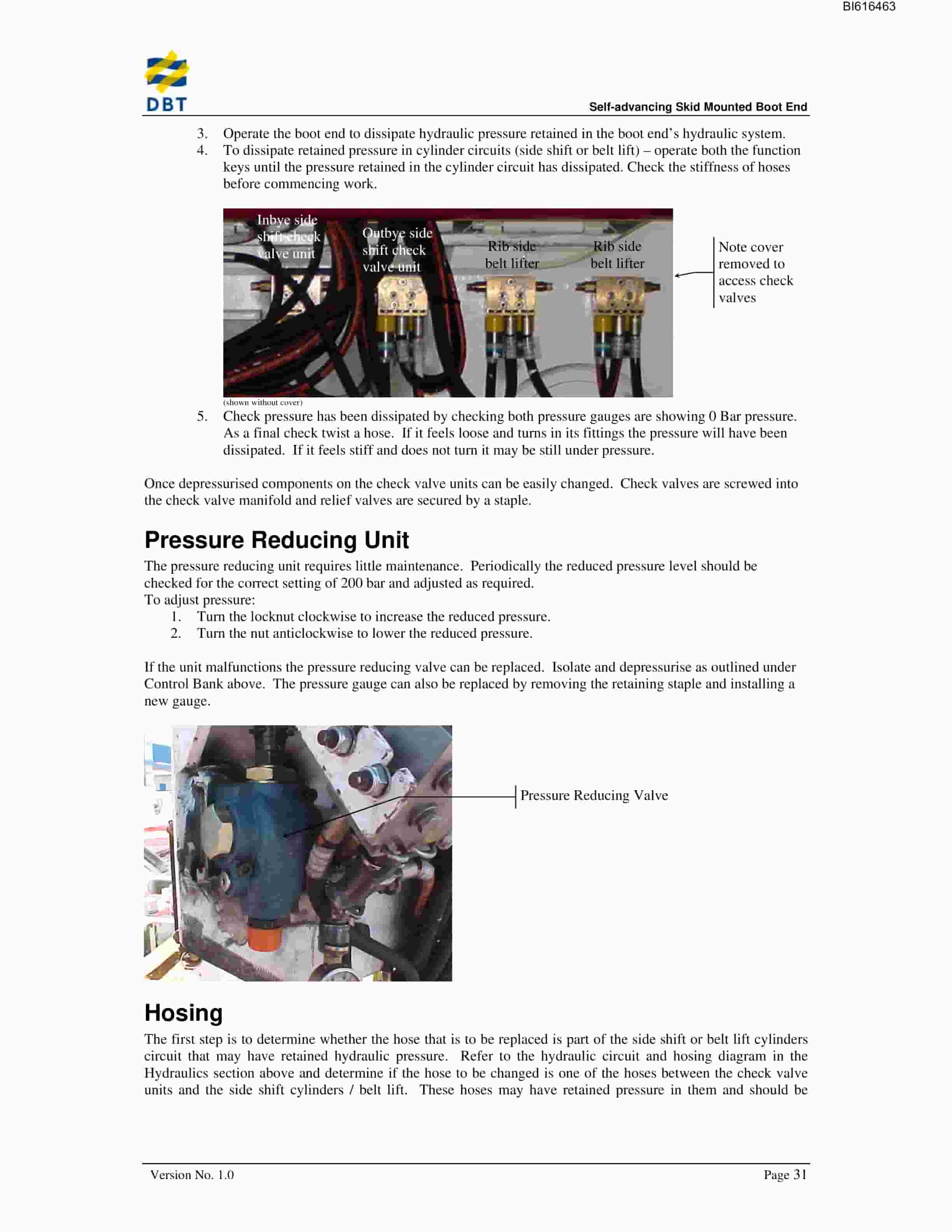 Bucyrus Self-Advancing Skid Mounted Boot End Technical Manual BI616463-4