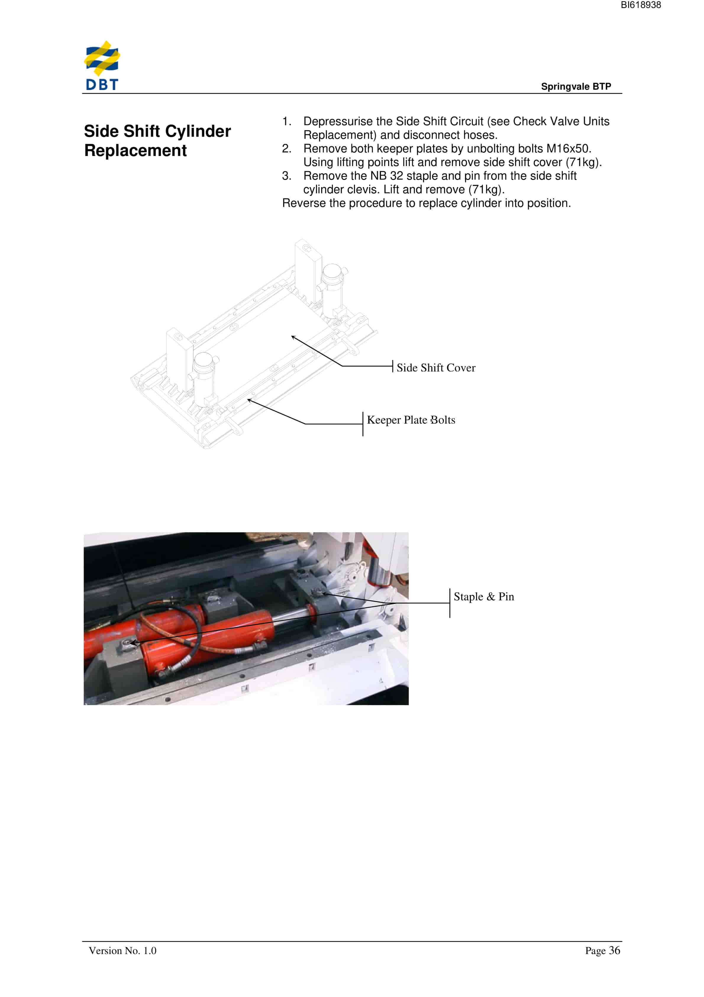 Bucyrus Self Advancing Skid Mounted Boot End Technical Manual BI618938 5 Bucyrus Self Advancing Skid Mounted Boot End Technical Manual BI618938 - Image 5