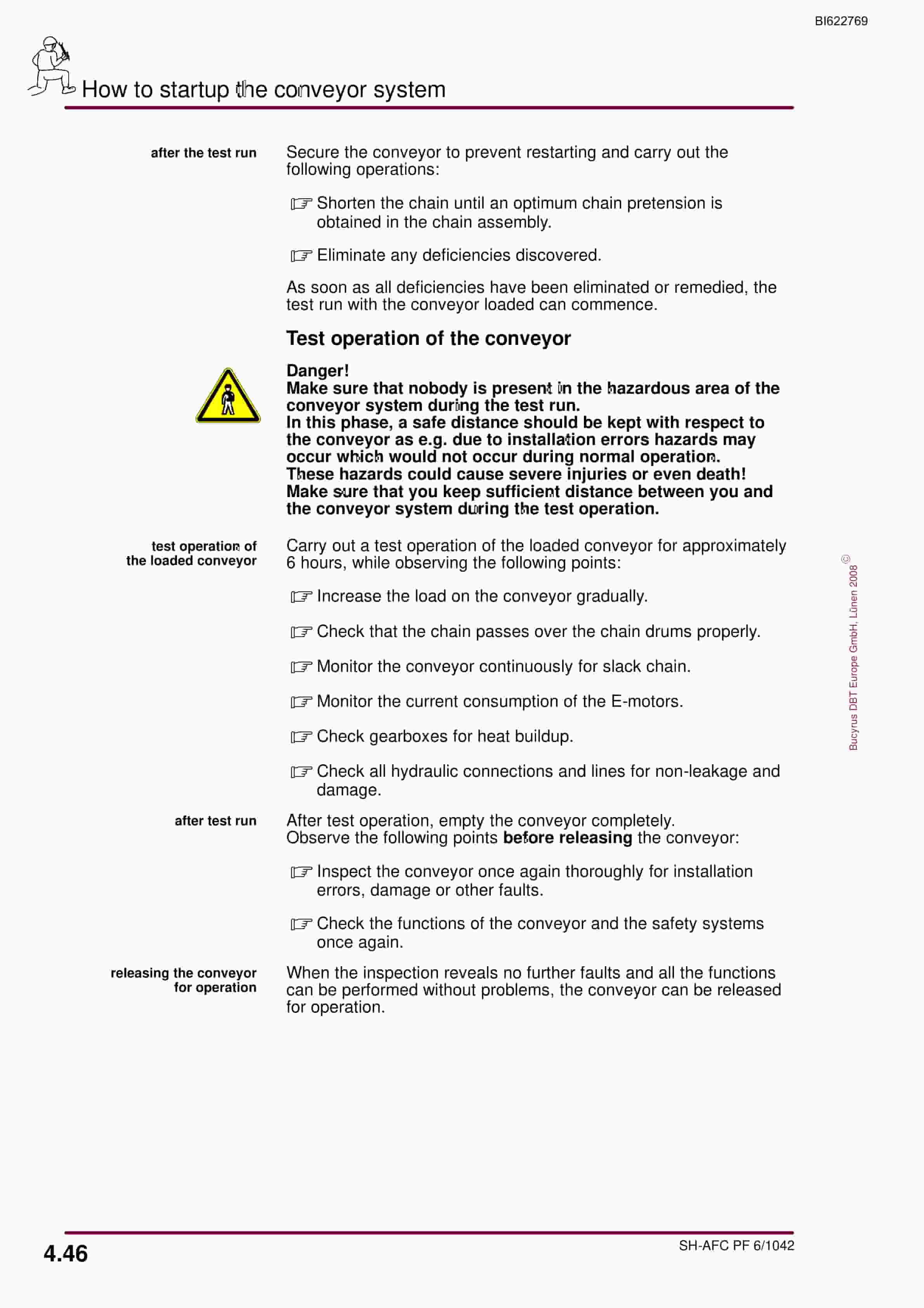 Bucyrus SH-AFC PF 6-1042 Operating Manual BI622769-3
