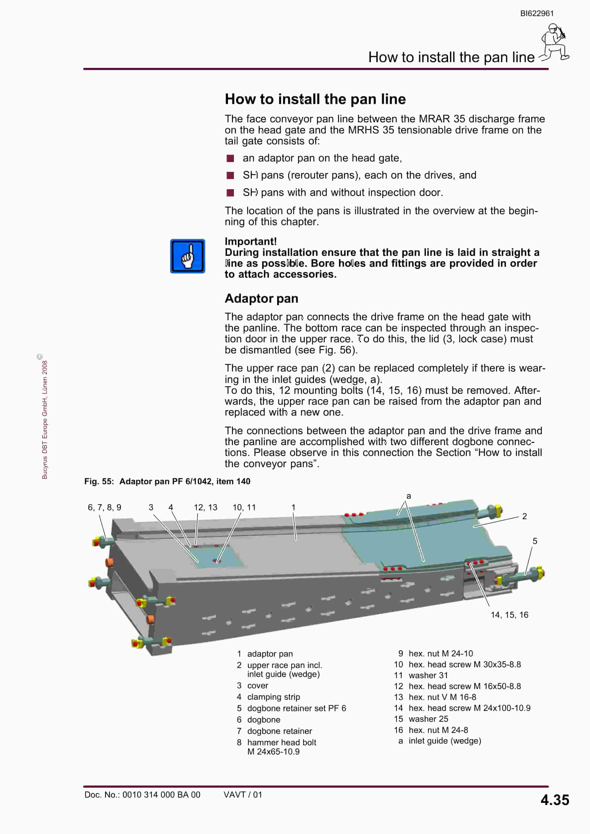 Bucyrus SH-AFC PF 6-1042 Operating Manual BI622961-2