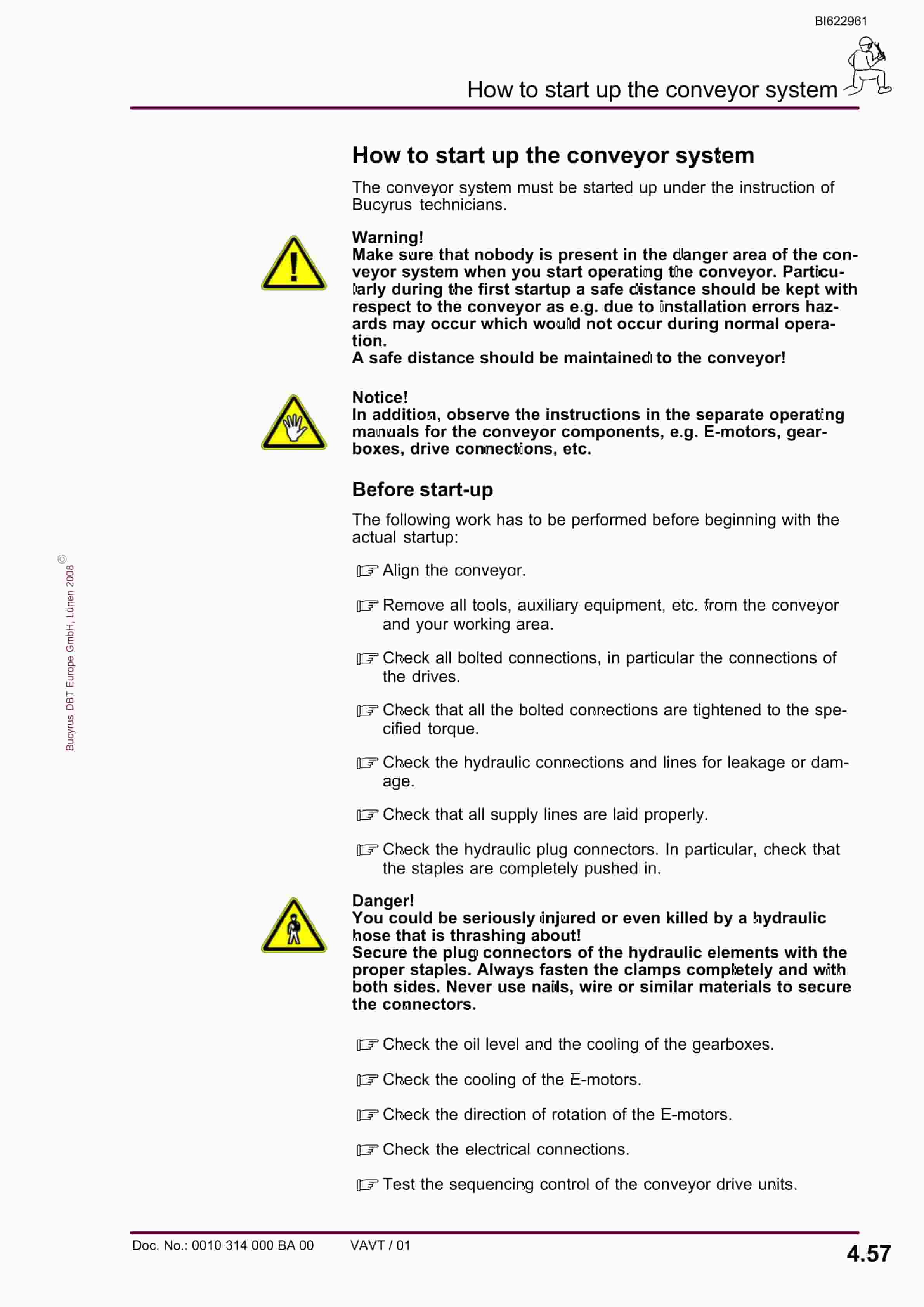 Bucyrus SH-AFC PF 6-1042 Operating Manual BI622961-3
