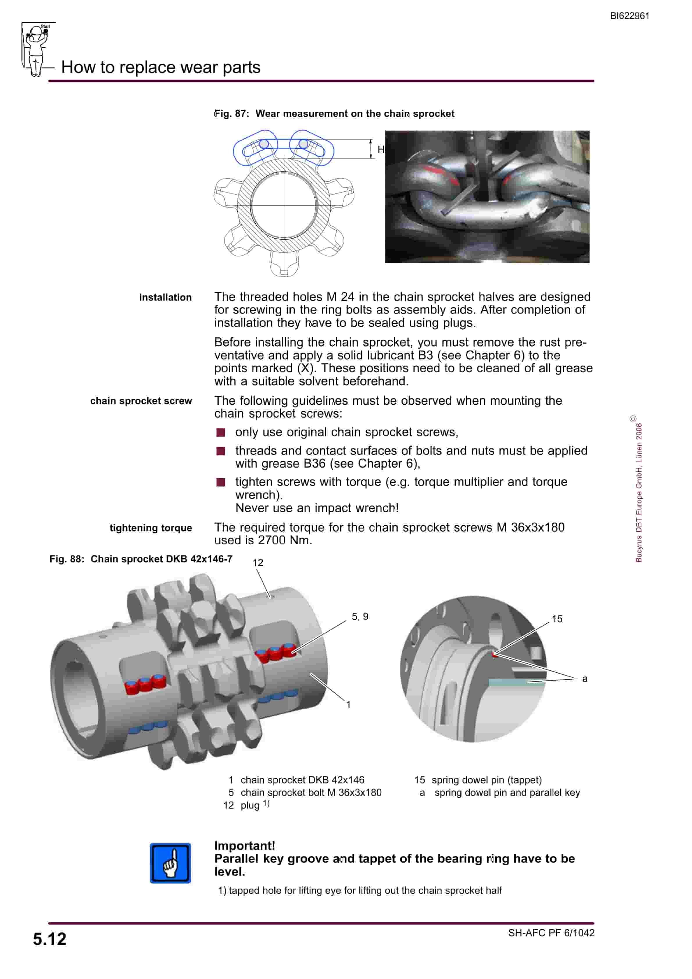 Bucyrus SH-AFC PF 6-1042 Operating Manual BI622961-5