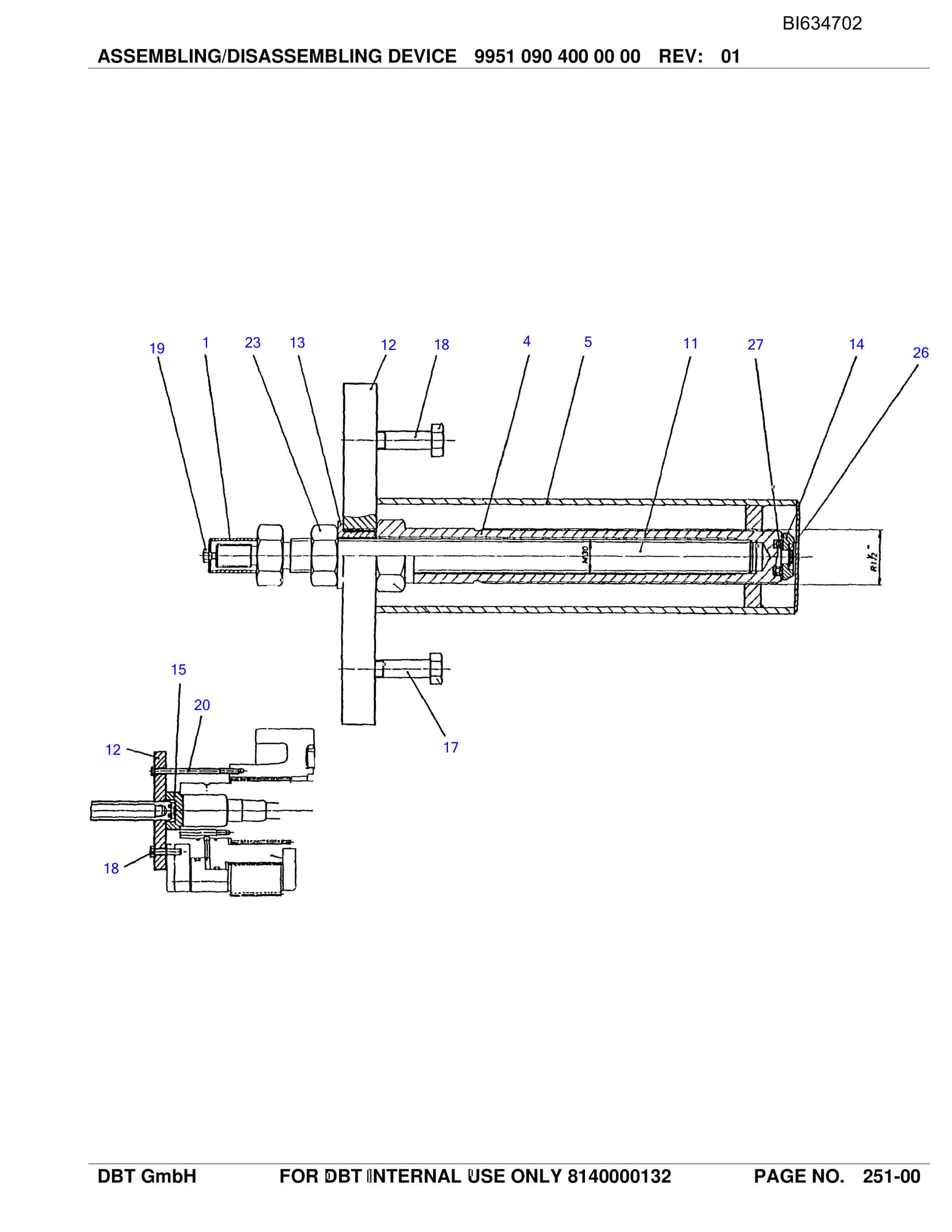 Bucyrus SH-AFC PF 6-1142 Parts Catalog BI634702-2