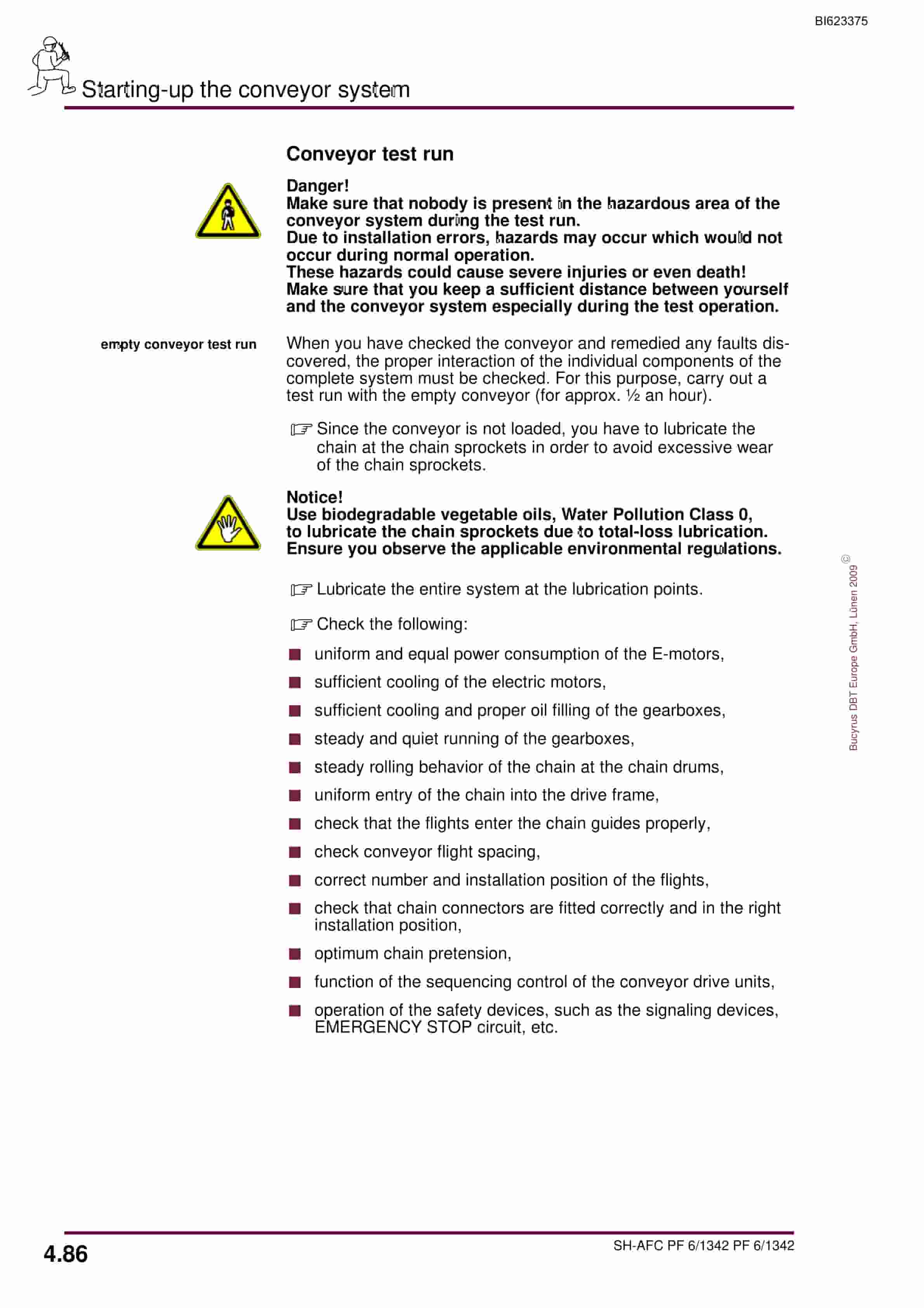 Bucyrus SH-AFC PF 6-1342 Operating Manual BI623375-3