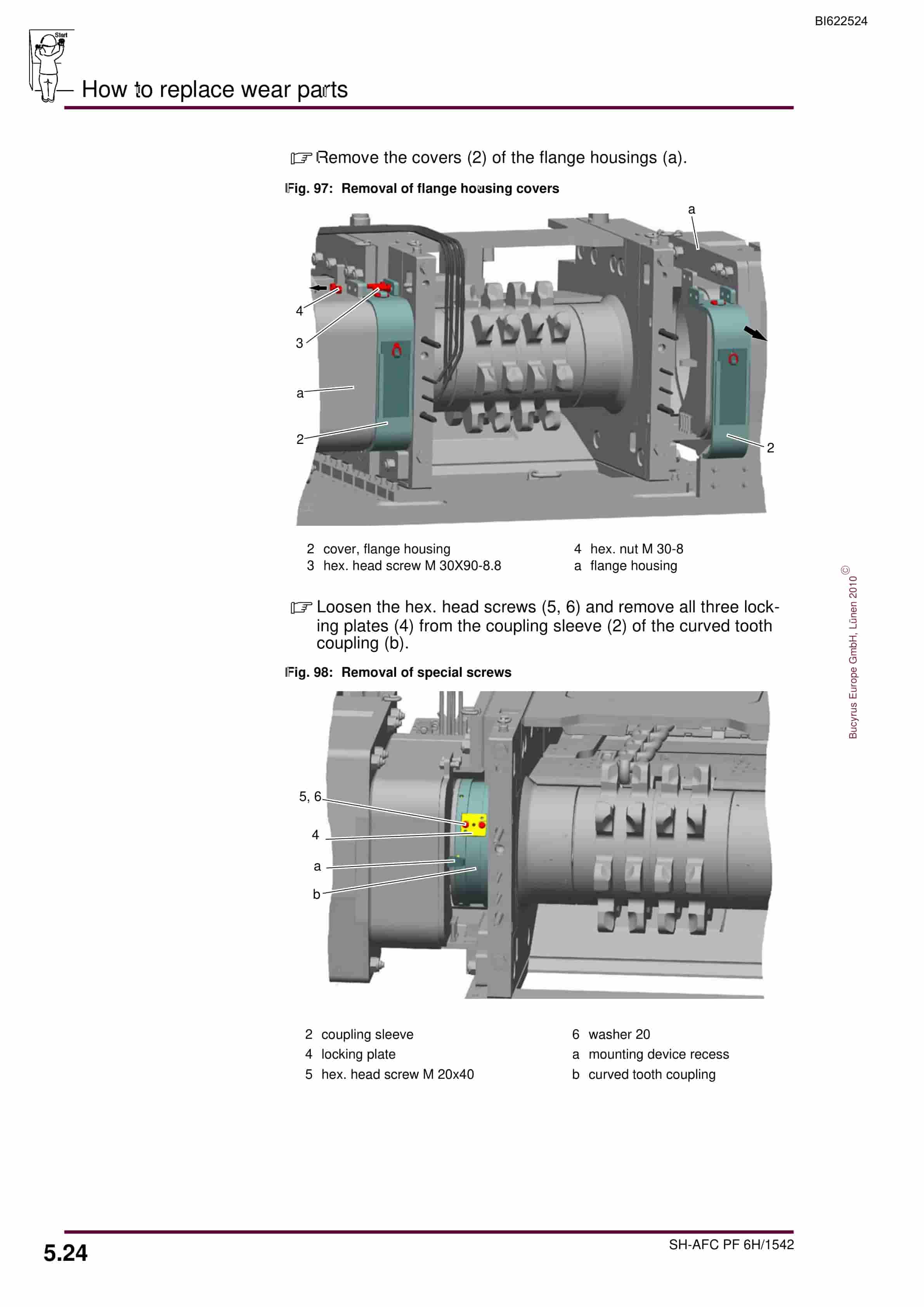 Bucyrus SH-AFC PF 6H-1542 Operating Manual BI622524-5
