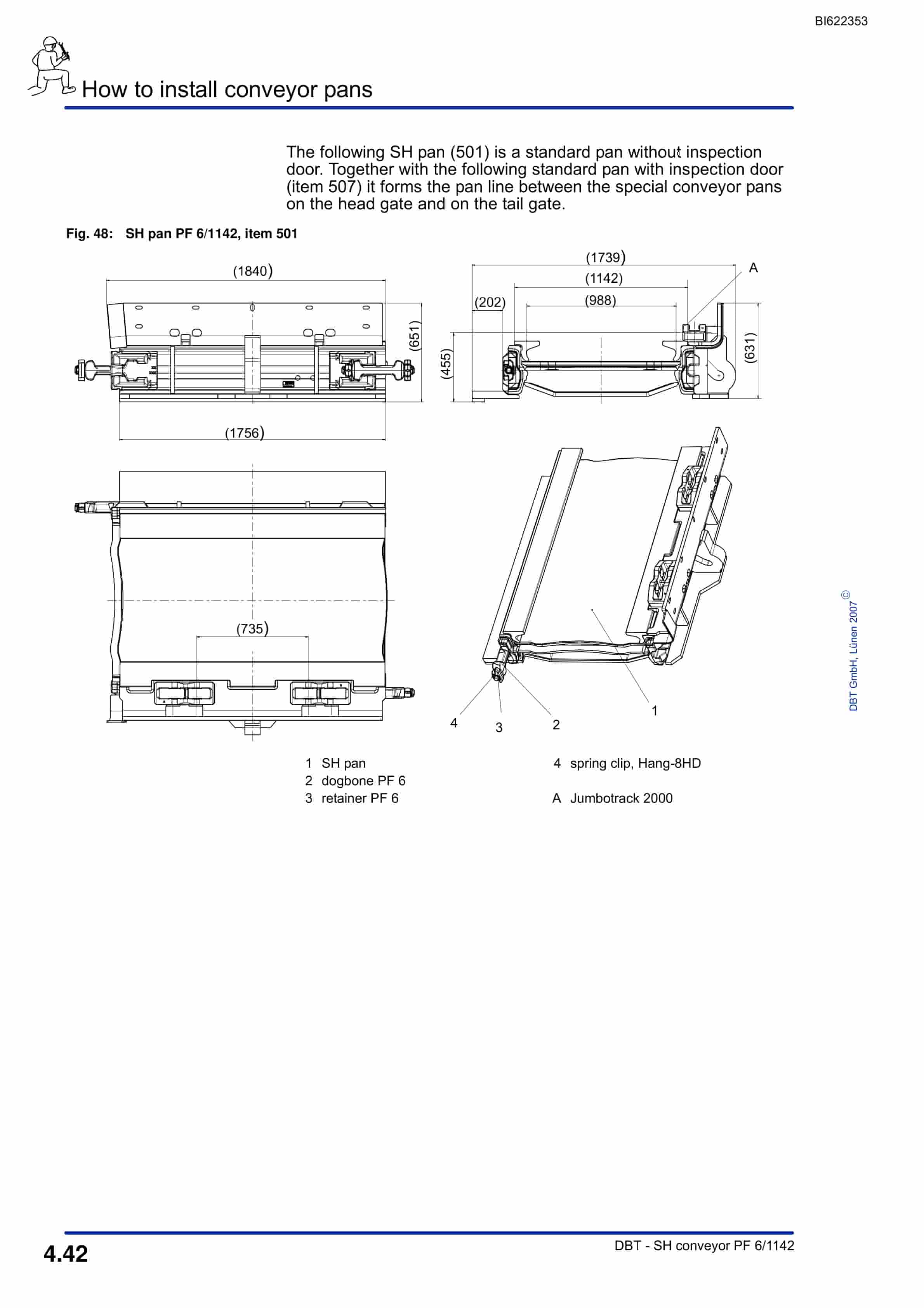 Bucyrus SH Conveyor PF 6-1142 Technical Manual BI622353-2