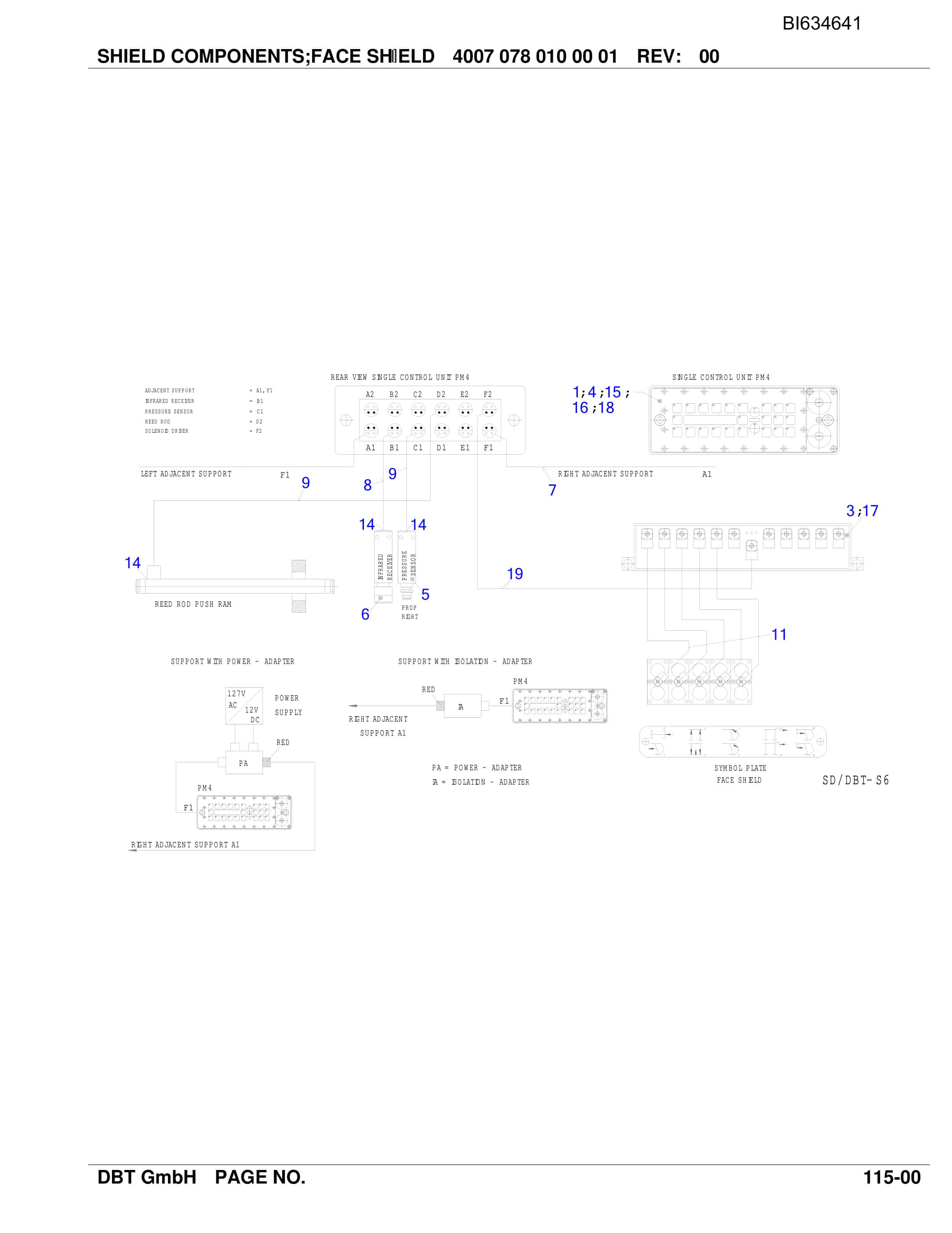 Bucyrus SHANGWAN DBT Shield Support With Supplies Parts Catalog BI634641-5