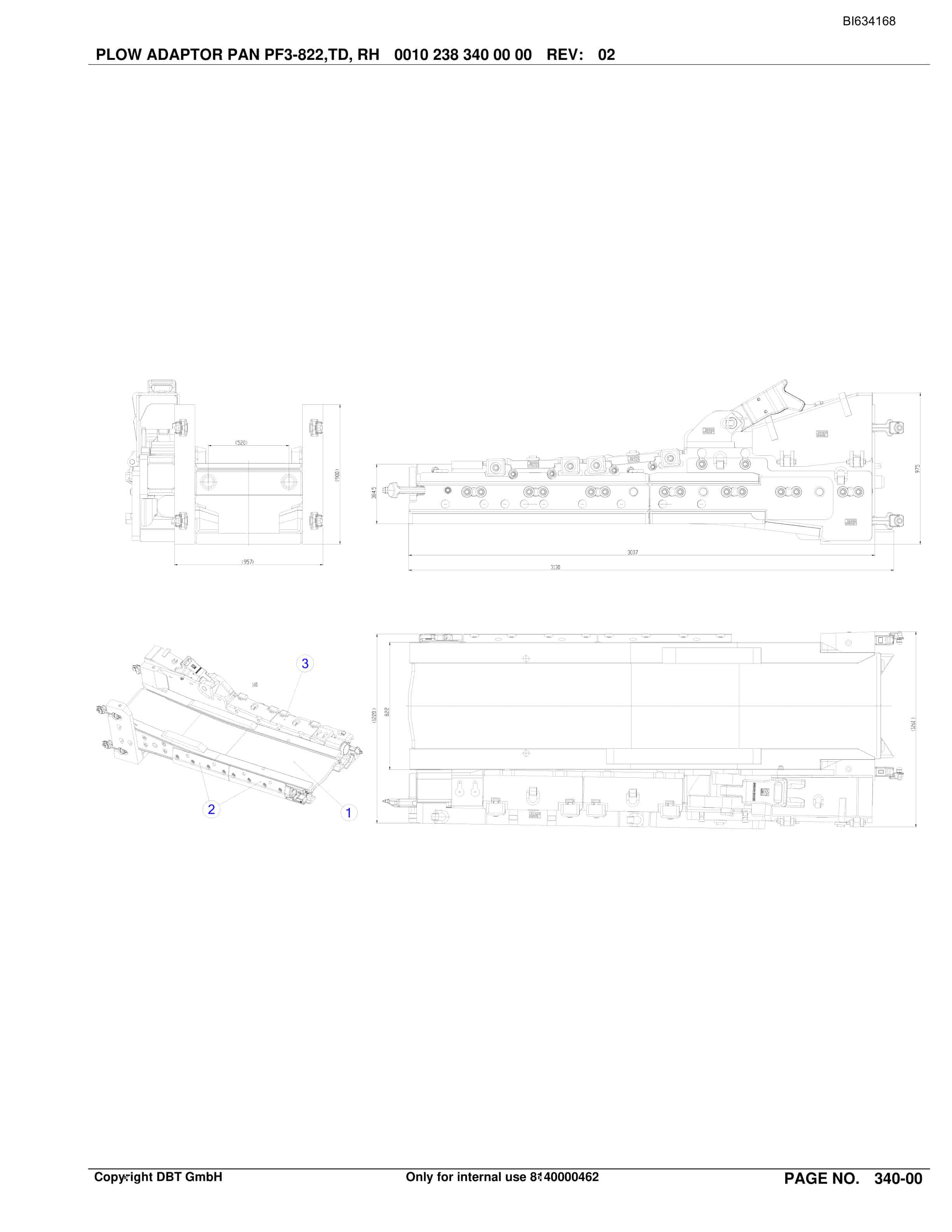 Bucyrus SHANXI LILIU Documentation Parts Catalog BI634168-3