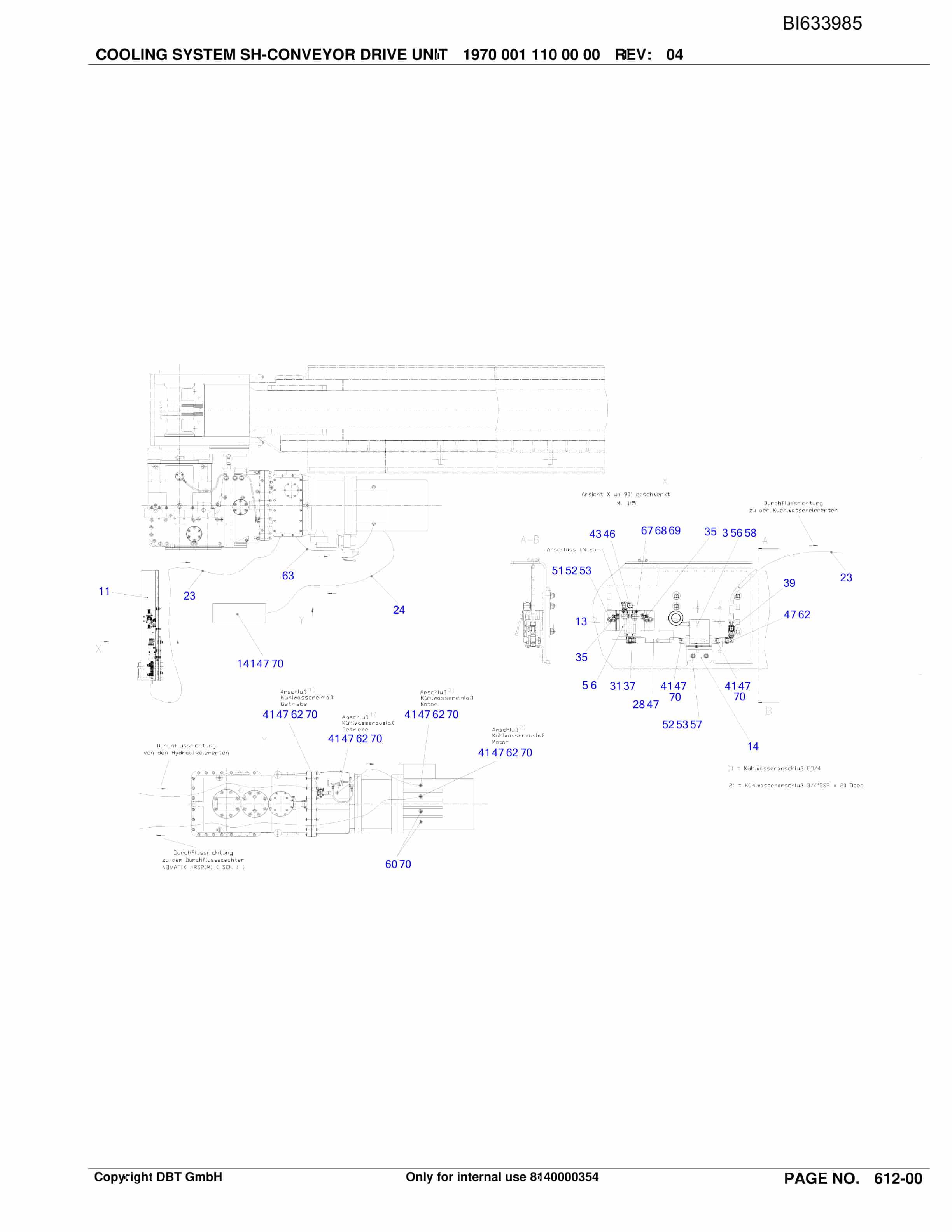 Bucyrus SHENHUA 10, BSL PF 6-1542 Parts Catalog BI633985-3