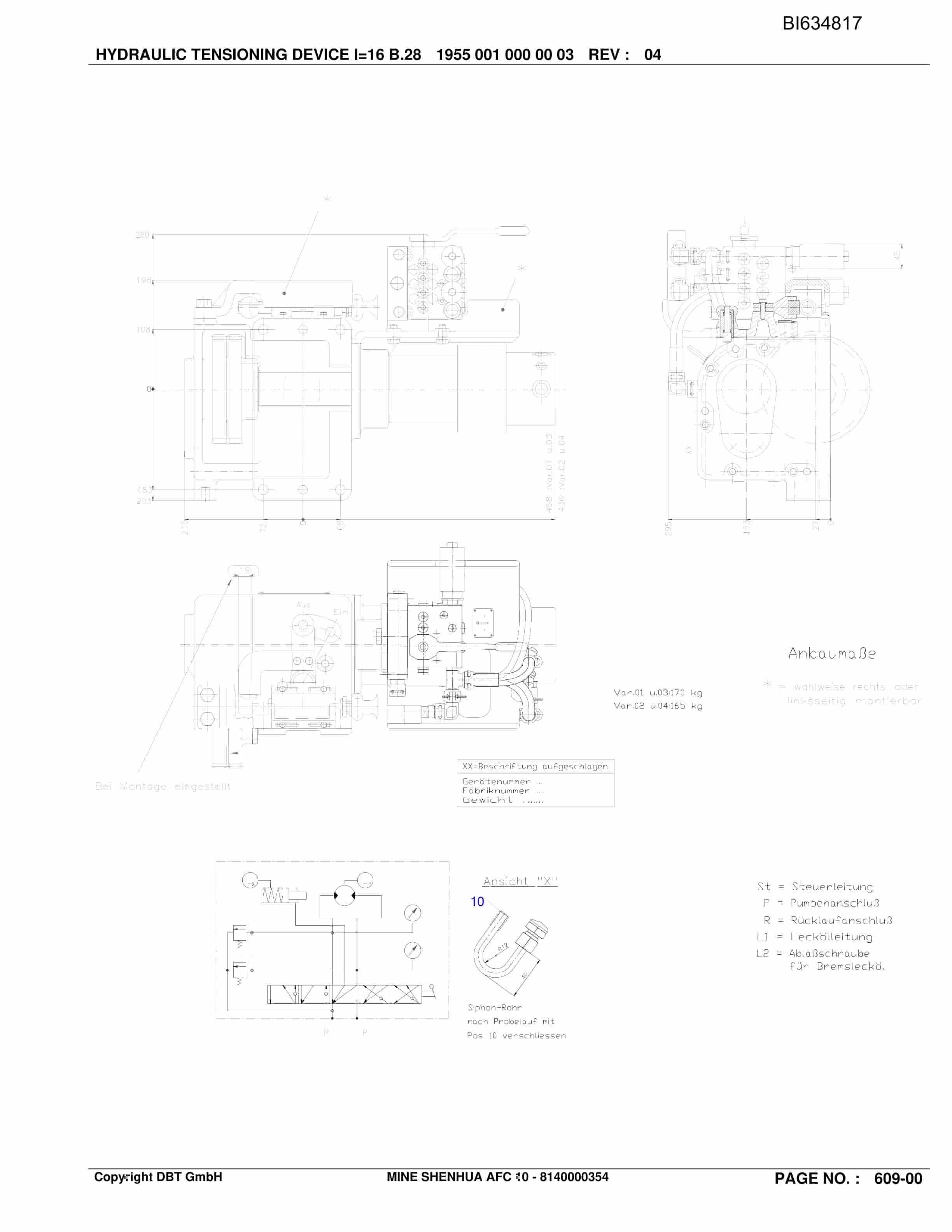 Bucyrus SHENHUA 10, BSL PF 6-1542 Parts Catalog BI634817-2