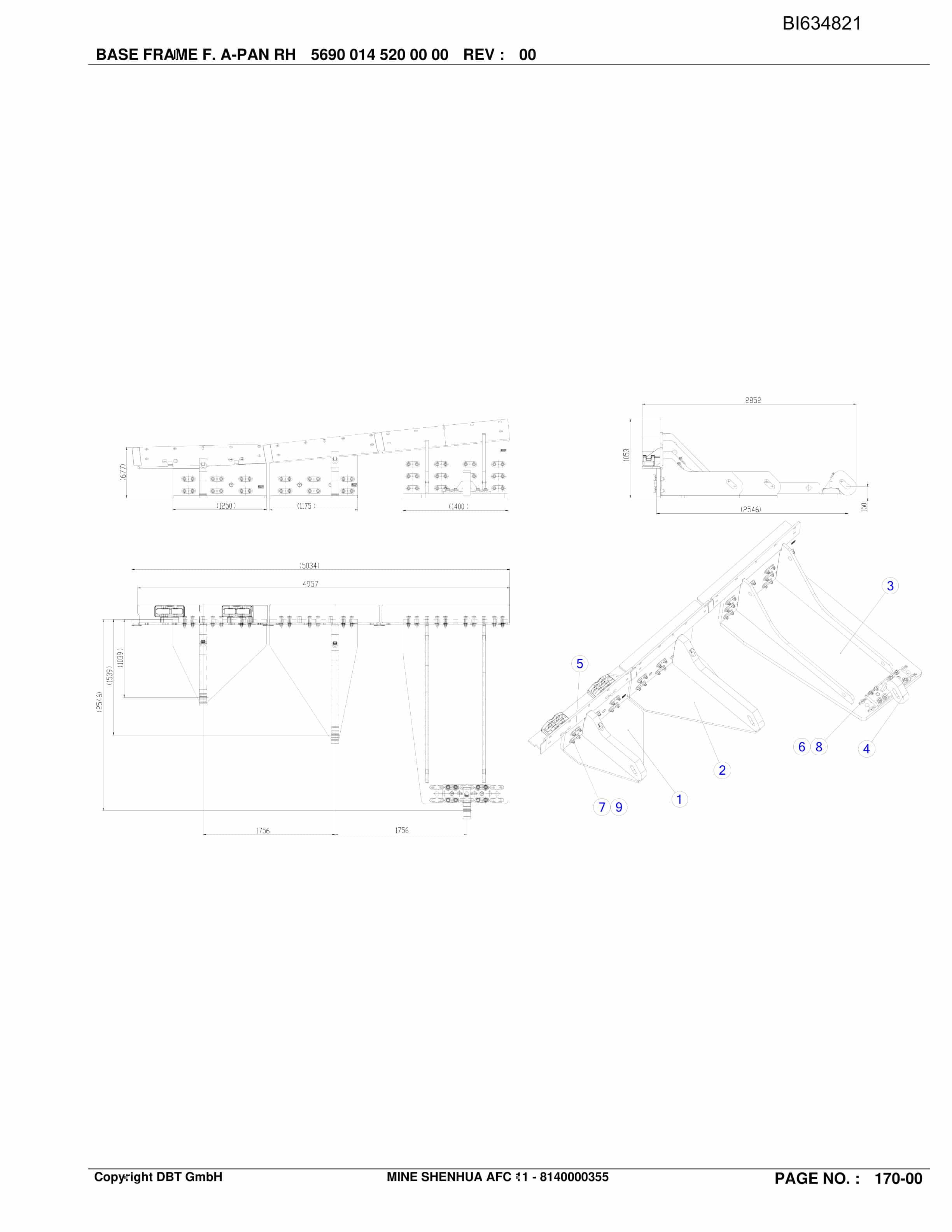 Bucyrus SHENHUA 11, SH-AFC PF 6-1142 Parts Catalog BI634821-2
