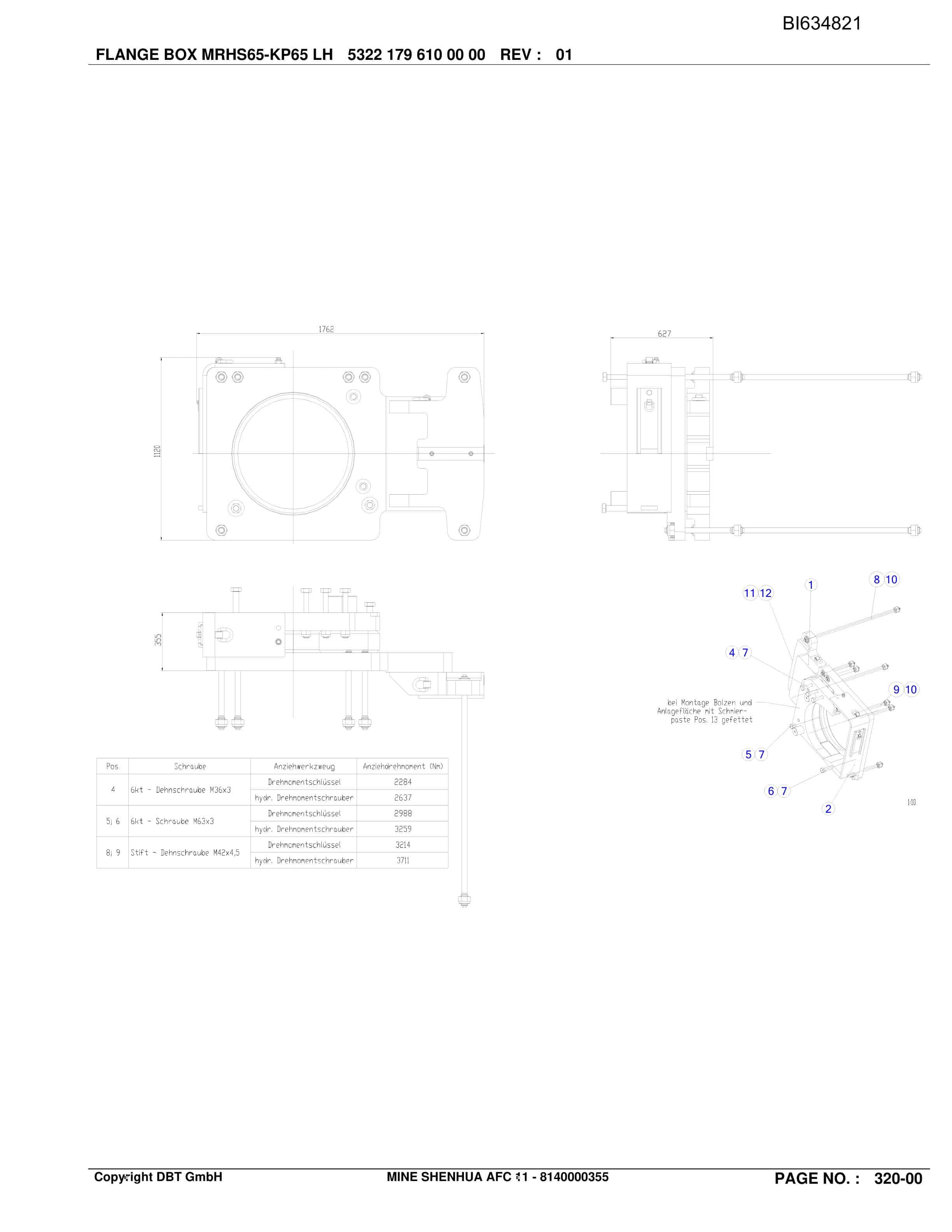 Bucyrus SHENHUA 11, SH-AFC PF 6-1142 Parts Catalog BI634821-5