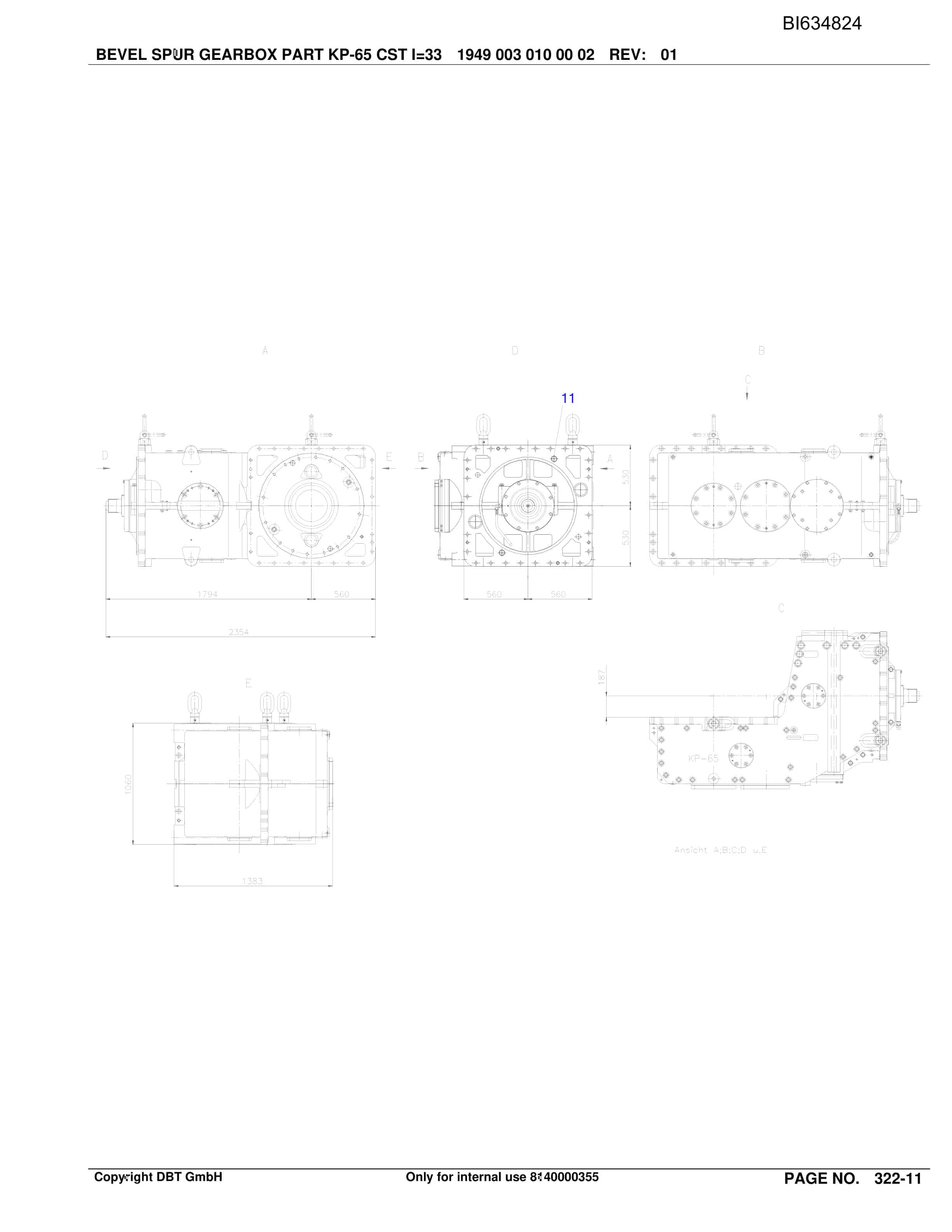 Bucyrus SHENHUA 11, SH-AFC PF 6-1142 Parts Catalog BI634824-4