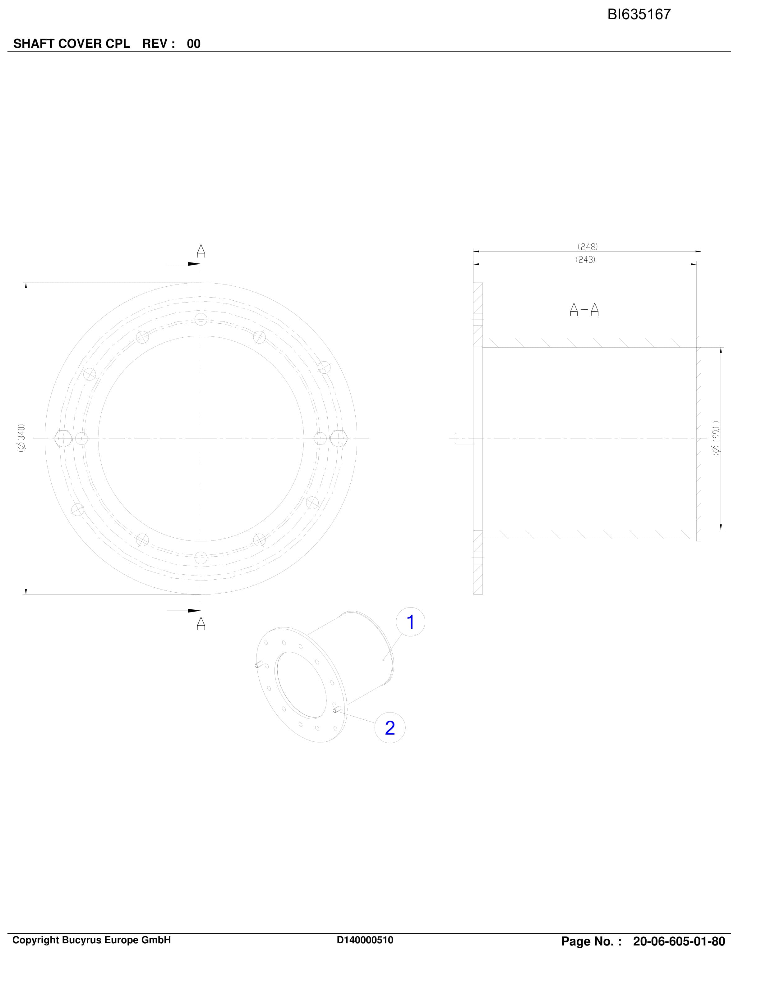 Bucyrus SHENHUA AFC 14, Shearer System Parts Catalog BI635167-4