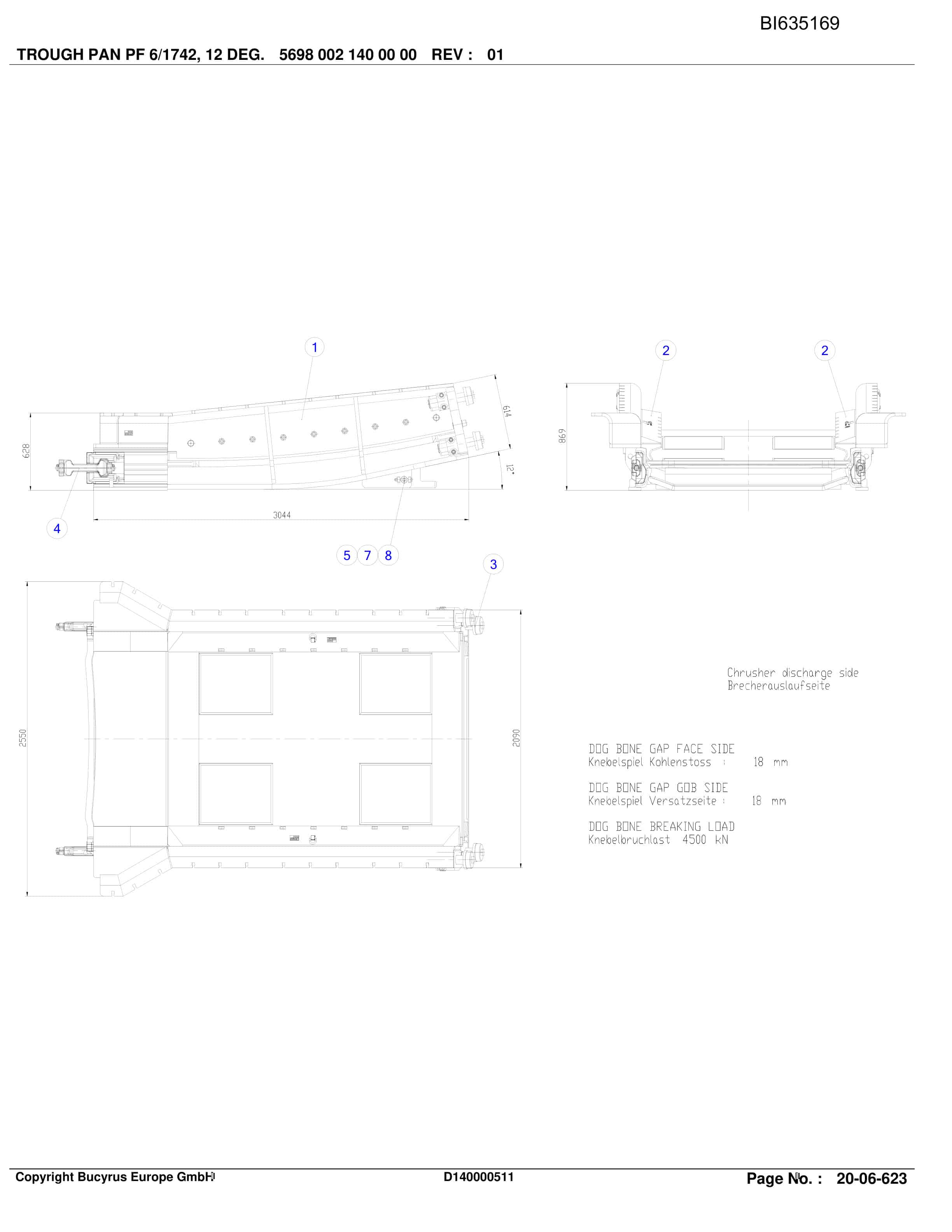 Bucyrus SHENHUA AFC 15, Shearer System Parts Catalog BI635169-4