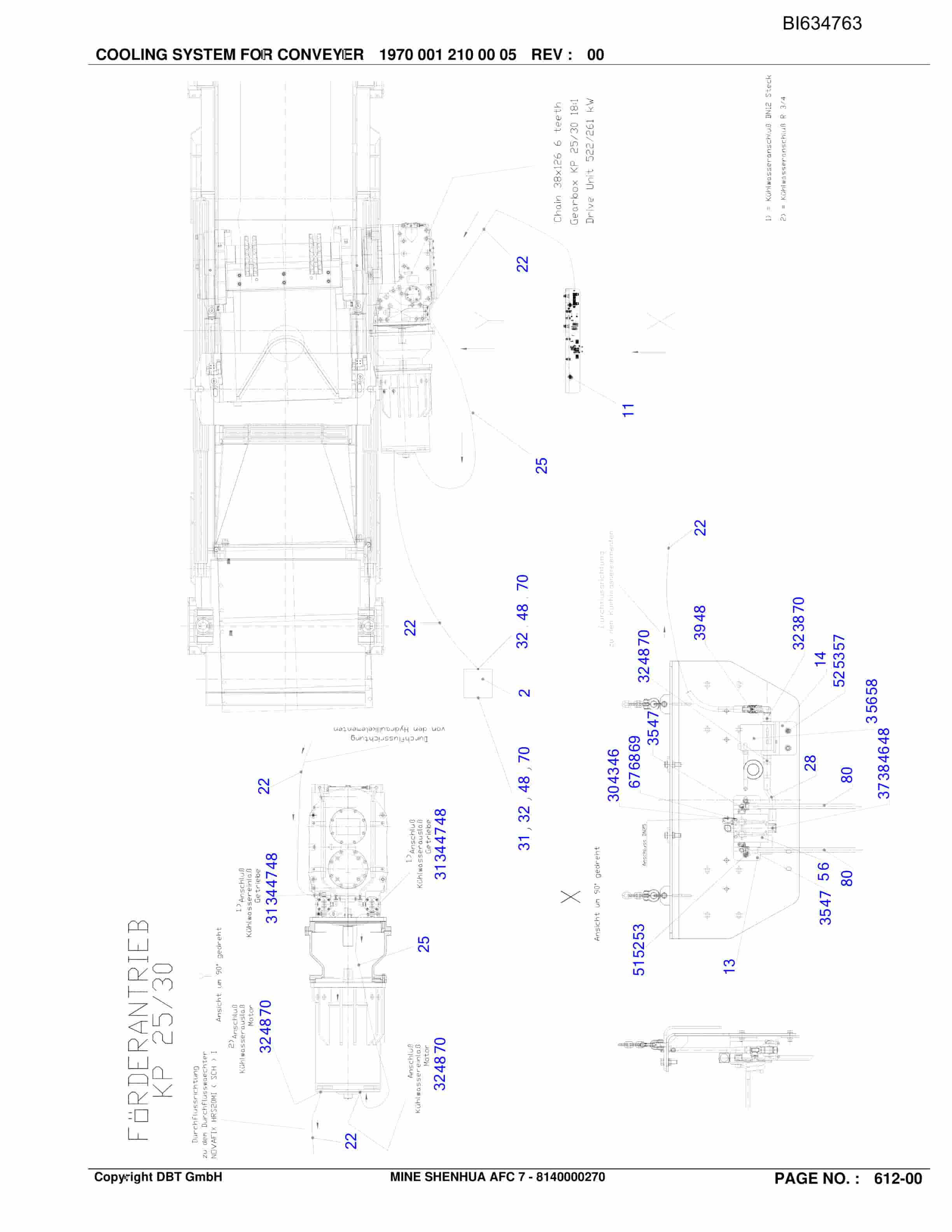 Bucyrus SHENHUA AFC 7 BSL PF 6-1742 Parts Catalog BI634763-2