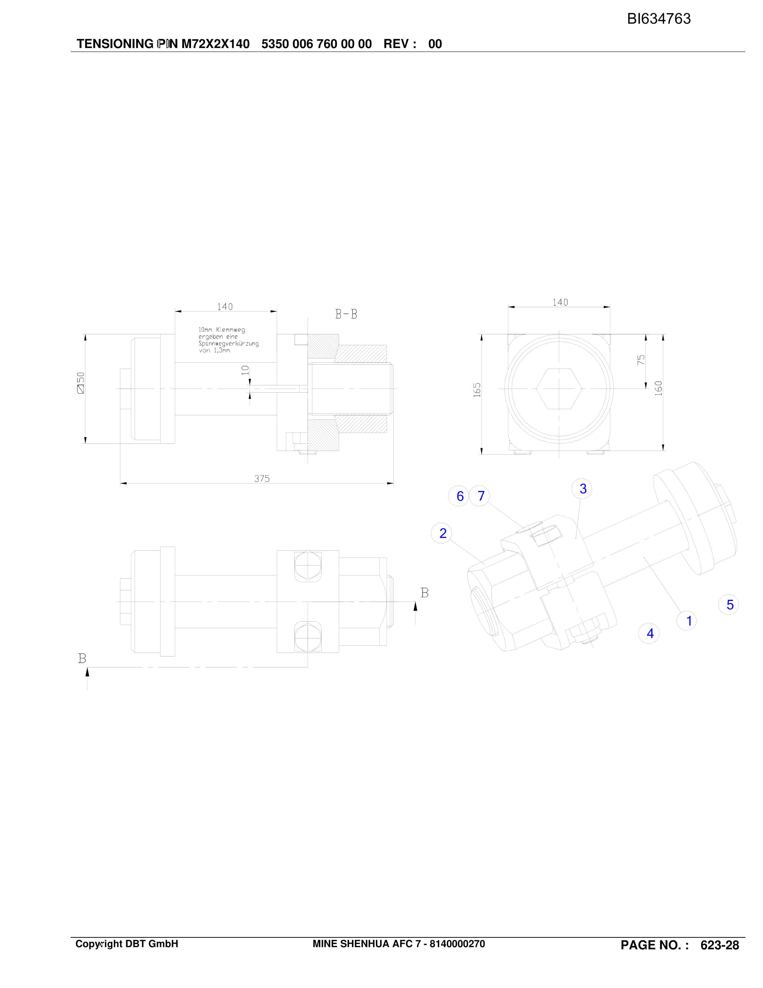 Bucyrus SHENHUA AFC 7 BSL PF 6-1742 Parts Catalog BI634763-3