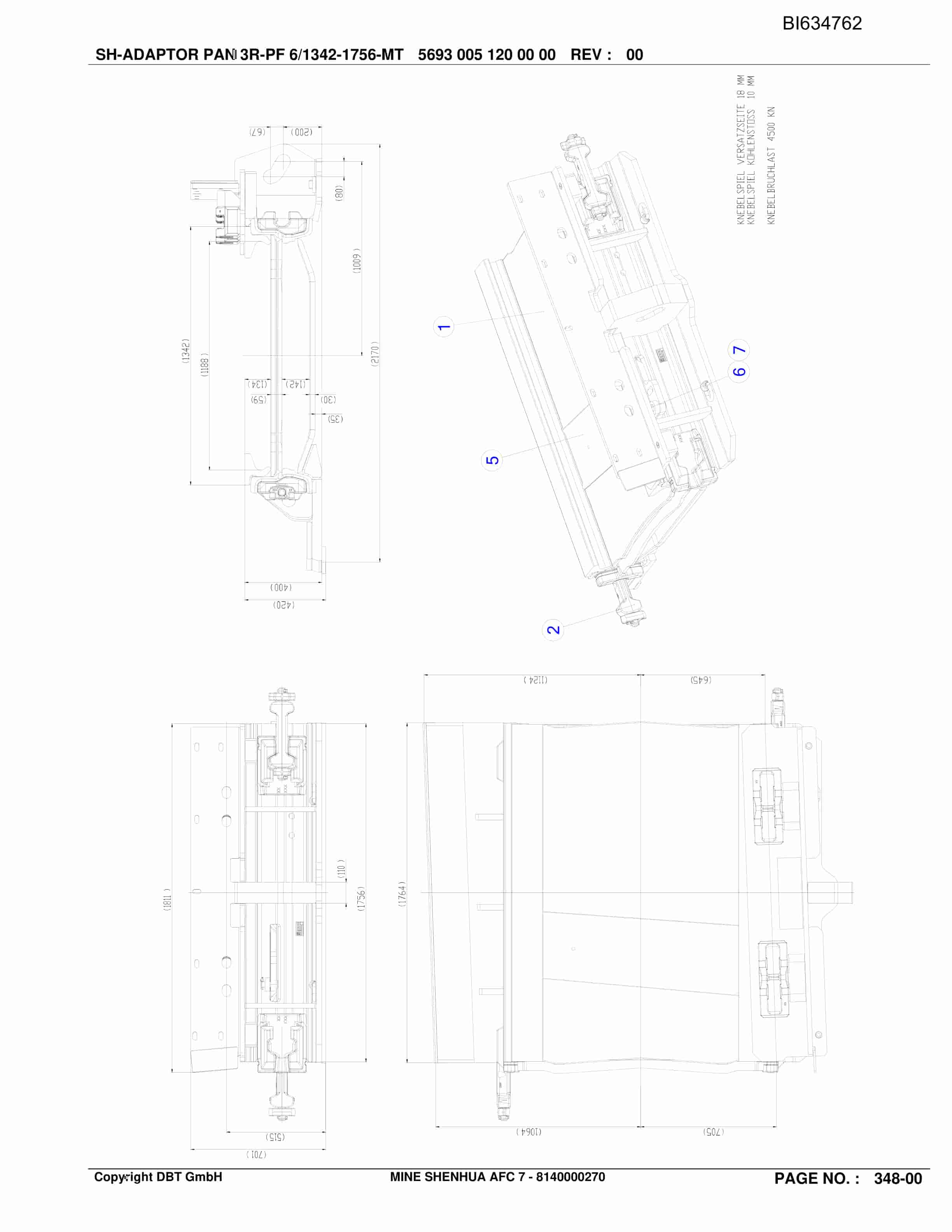 Bucyrus SHENHUA AFC 7, SH-AFC PF6-1342 Parts Catalog BI634762-3