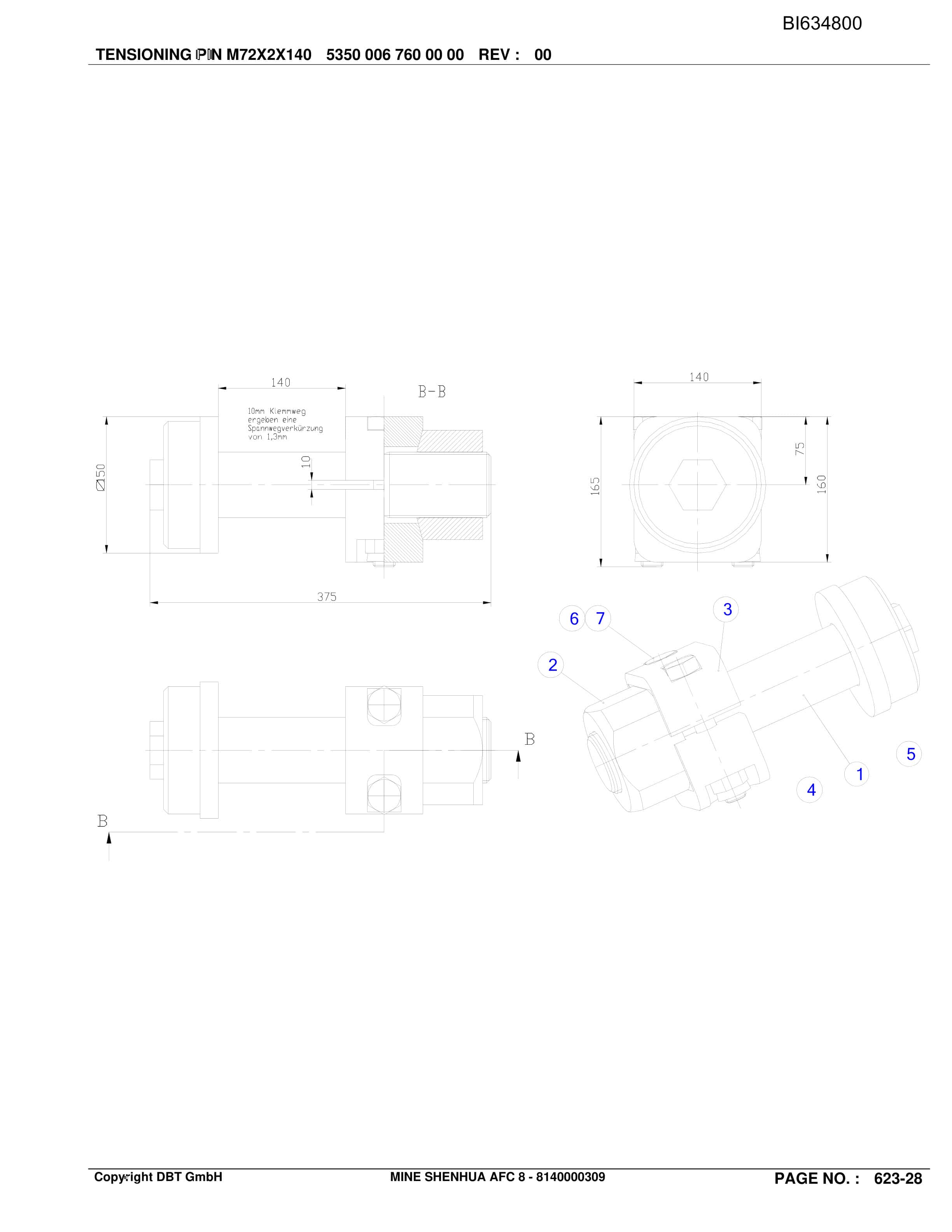 Bucyrus SHENHUA AFC 8 BSL PF 6-1742 Parts Catalog BI634800-3