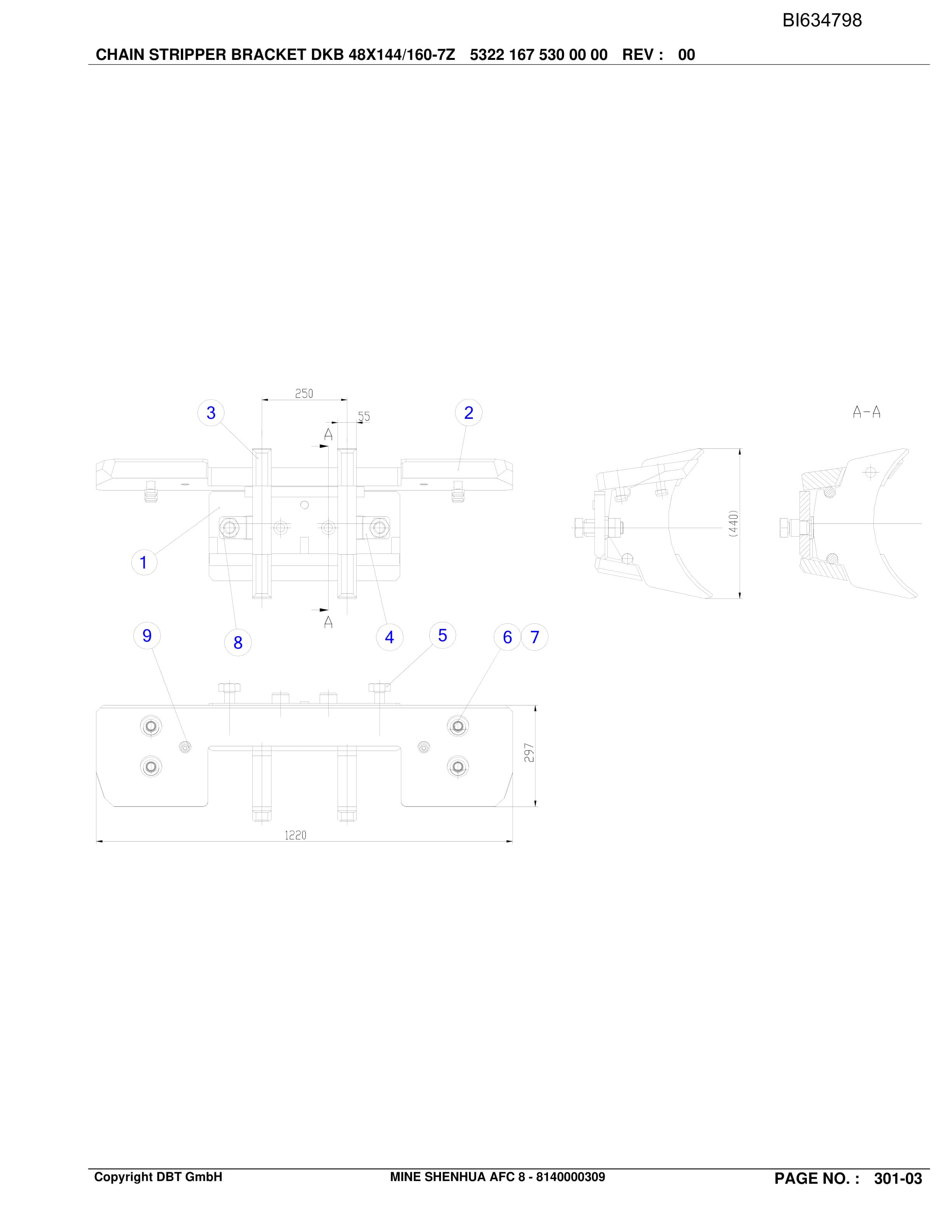 Bucyrus SHENHUA AFC 8, SH-AFC PF6-1342 Parts Catalog BI634798-3