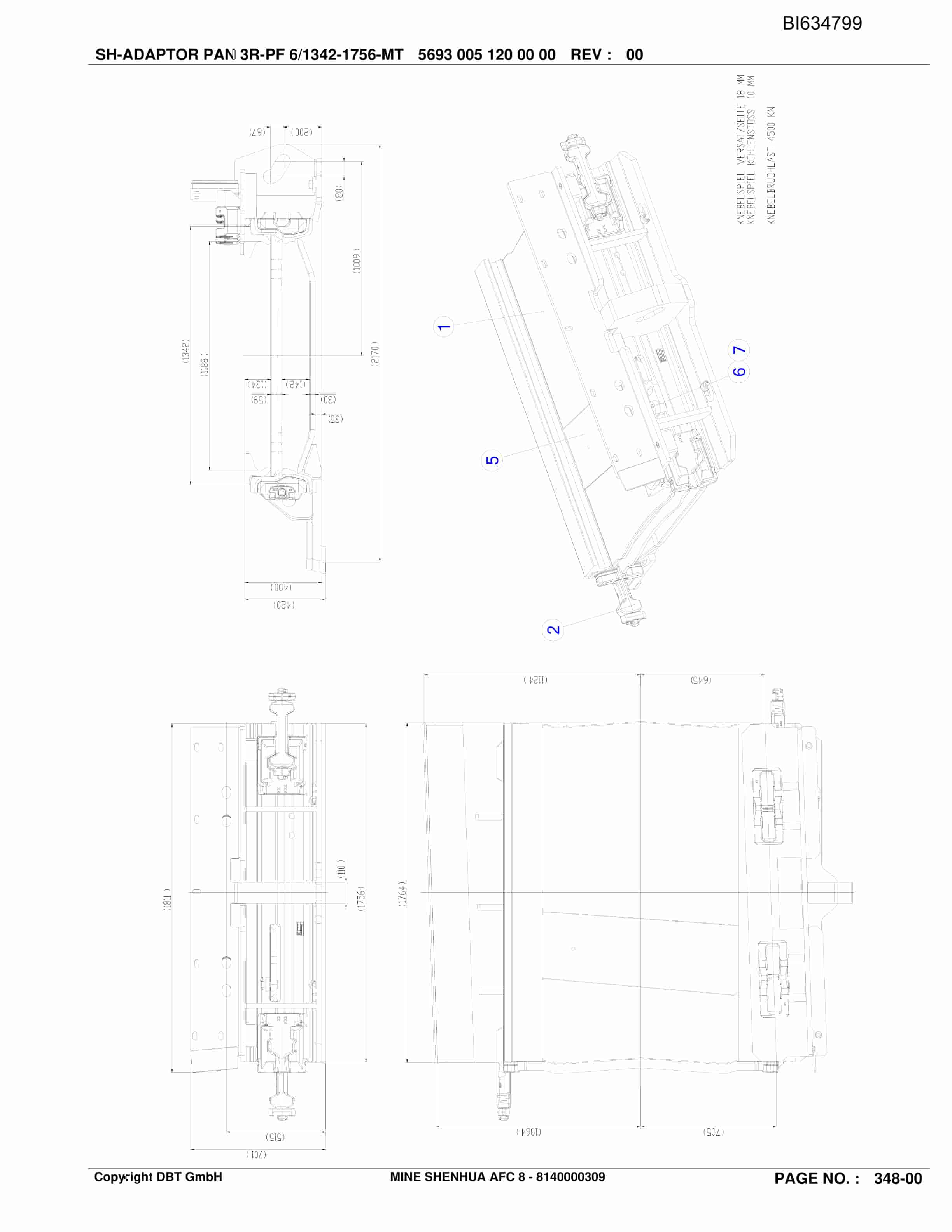 Bucyrus SHENHUA AFC 8, SH-AFC PF6-1342 Parts Catalog BI634799-3