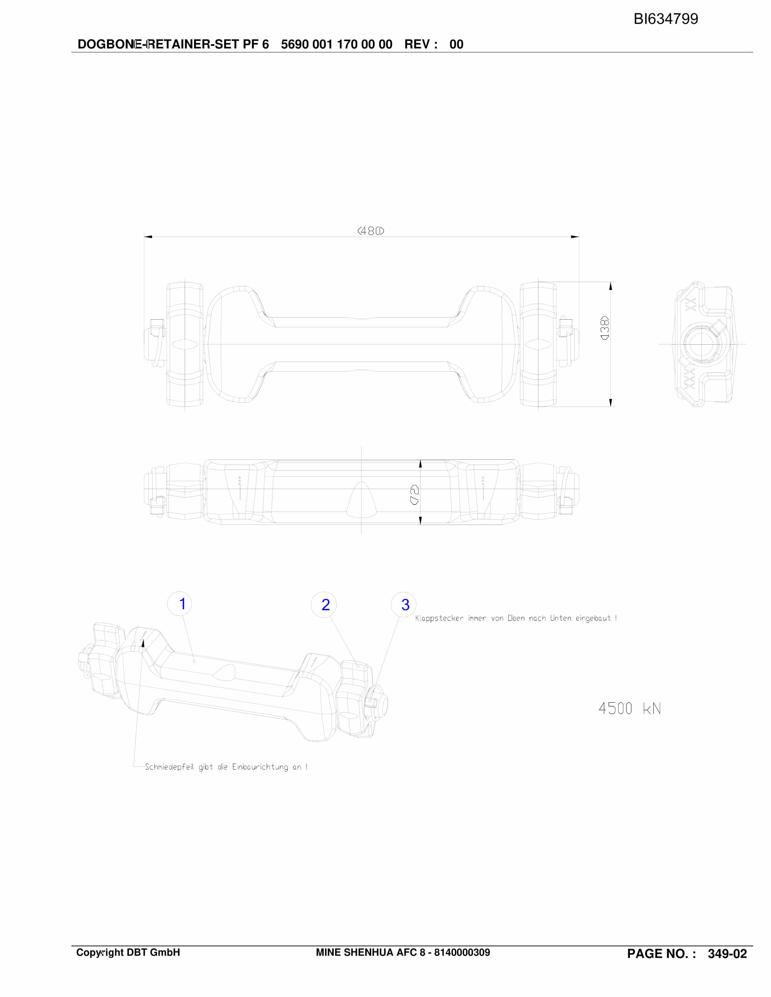 Bucyrus SHENHUA AFC 8, SH-AFC PF6-1342 Parts Catalog BI634799-4