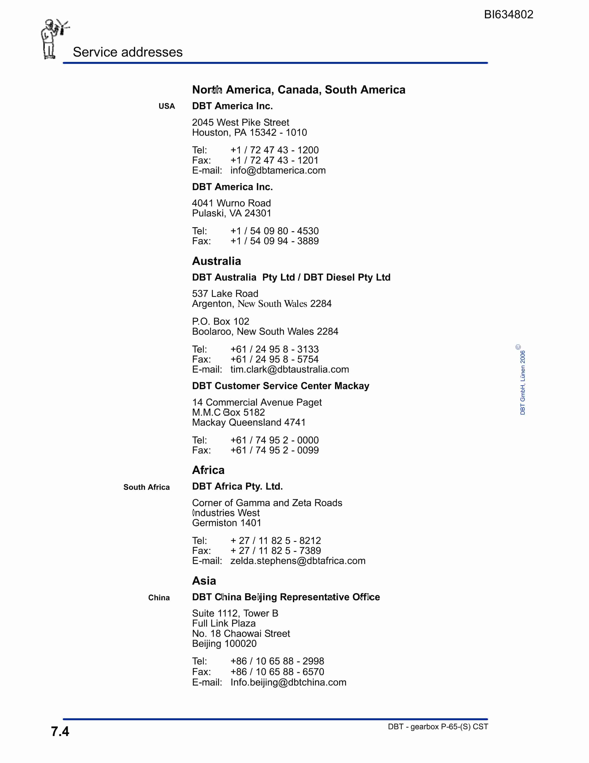 Bucyrus SHENHUA AFC-BSL 8 Parts Catalog BI634802-2