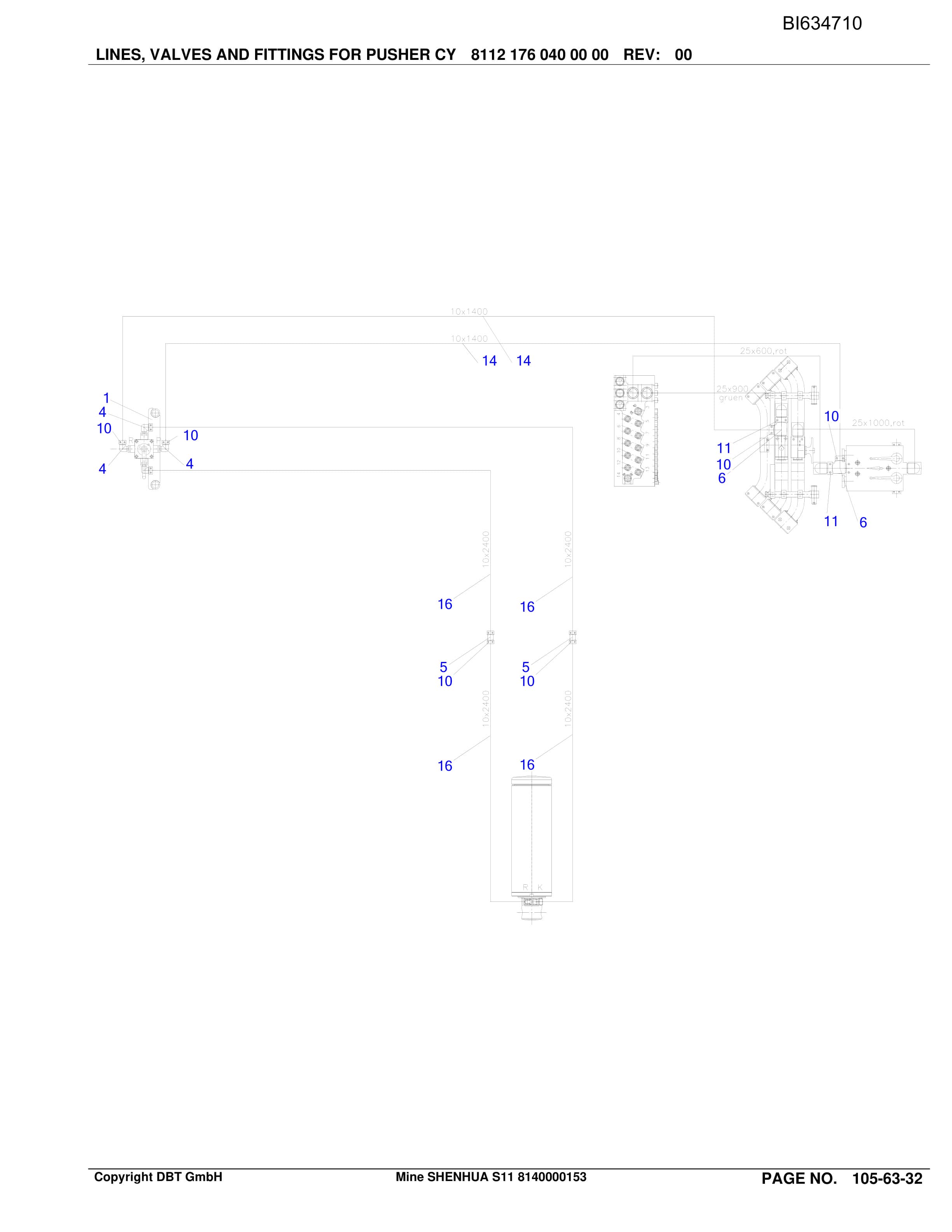 Bucyrus SHENHUA - DBT S11 DBT-Shield And Supply Parts Catalog BI634710-4