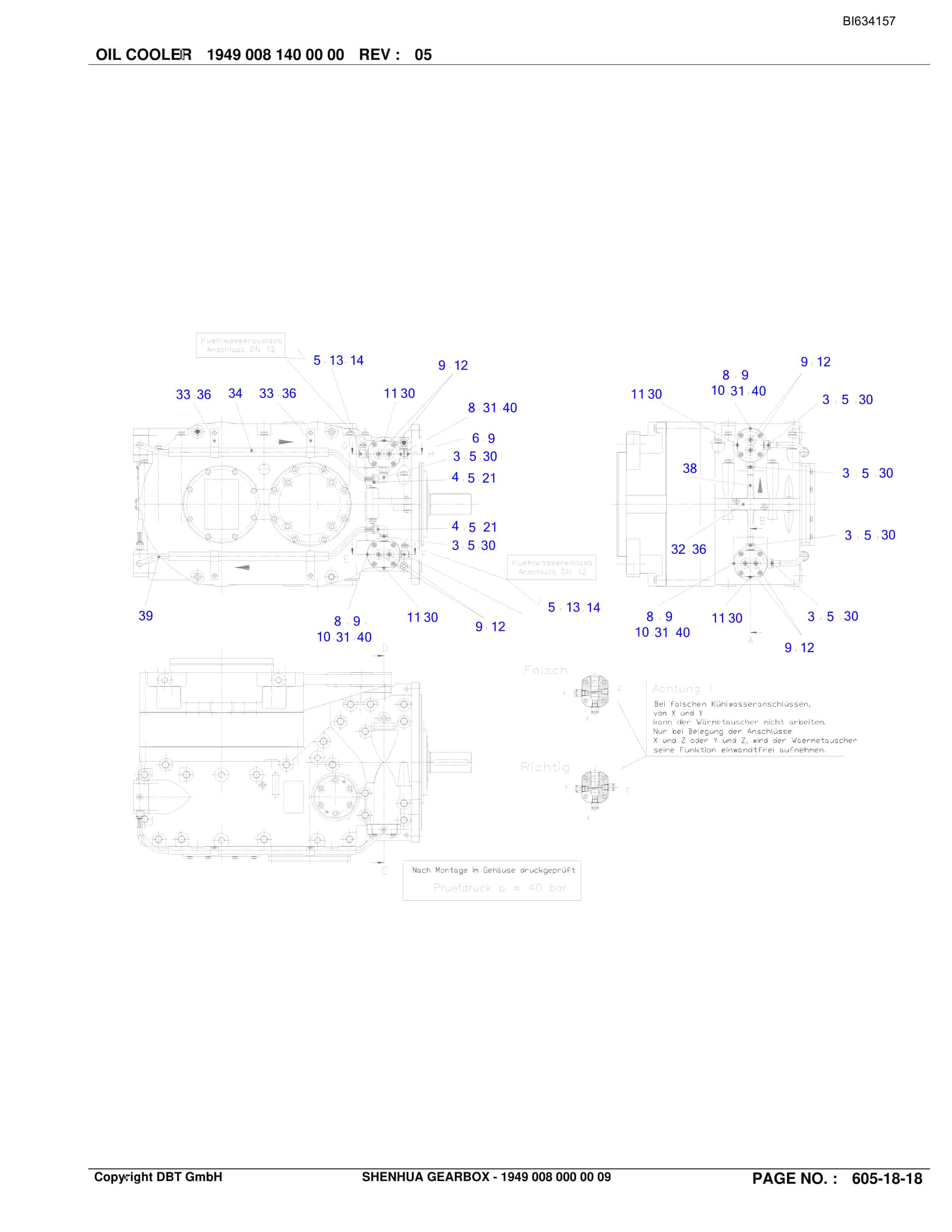 Bucyrus SHENHUA Gearbox Parts Catalog BI634157-2